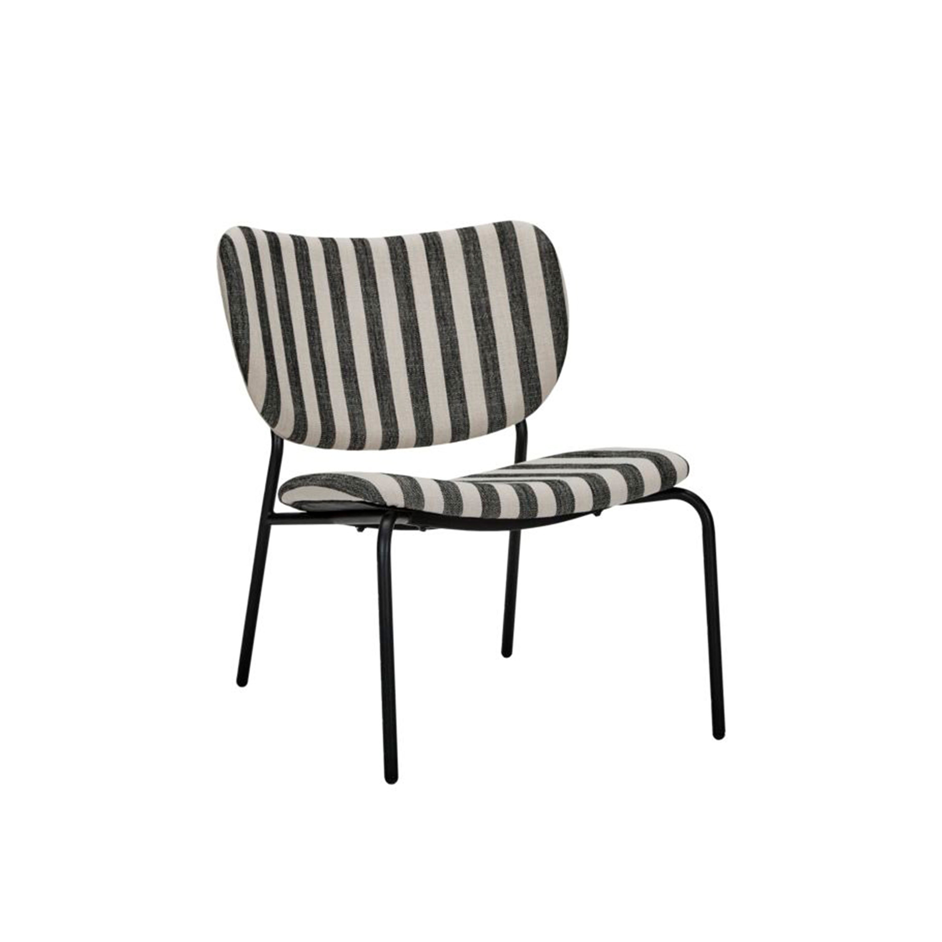 Longa Loungestol Svart/Off-White
