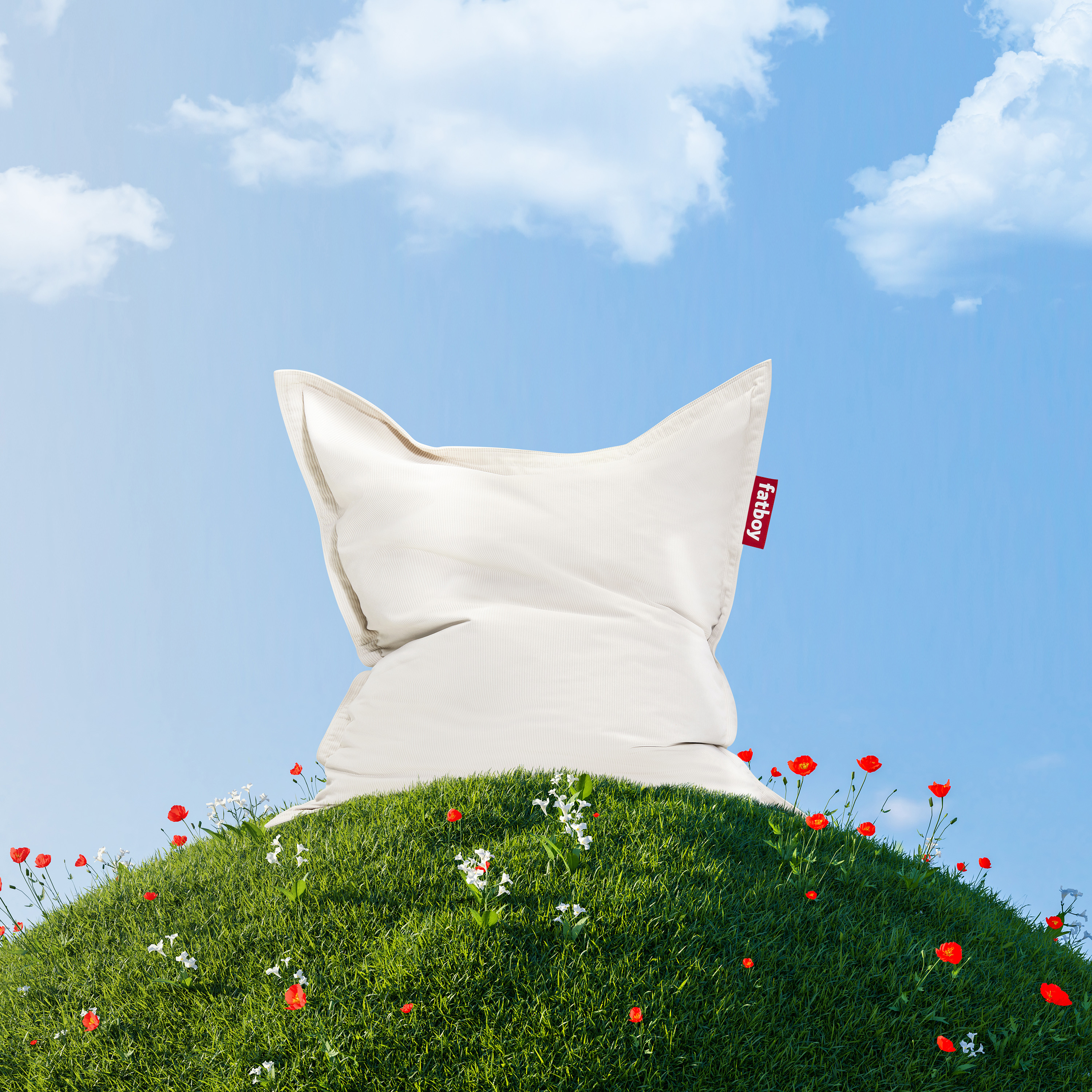 Fatboy Original Slim Recycled Cord Puff Cream