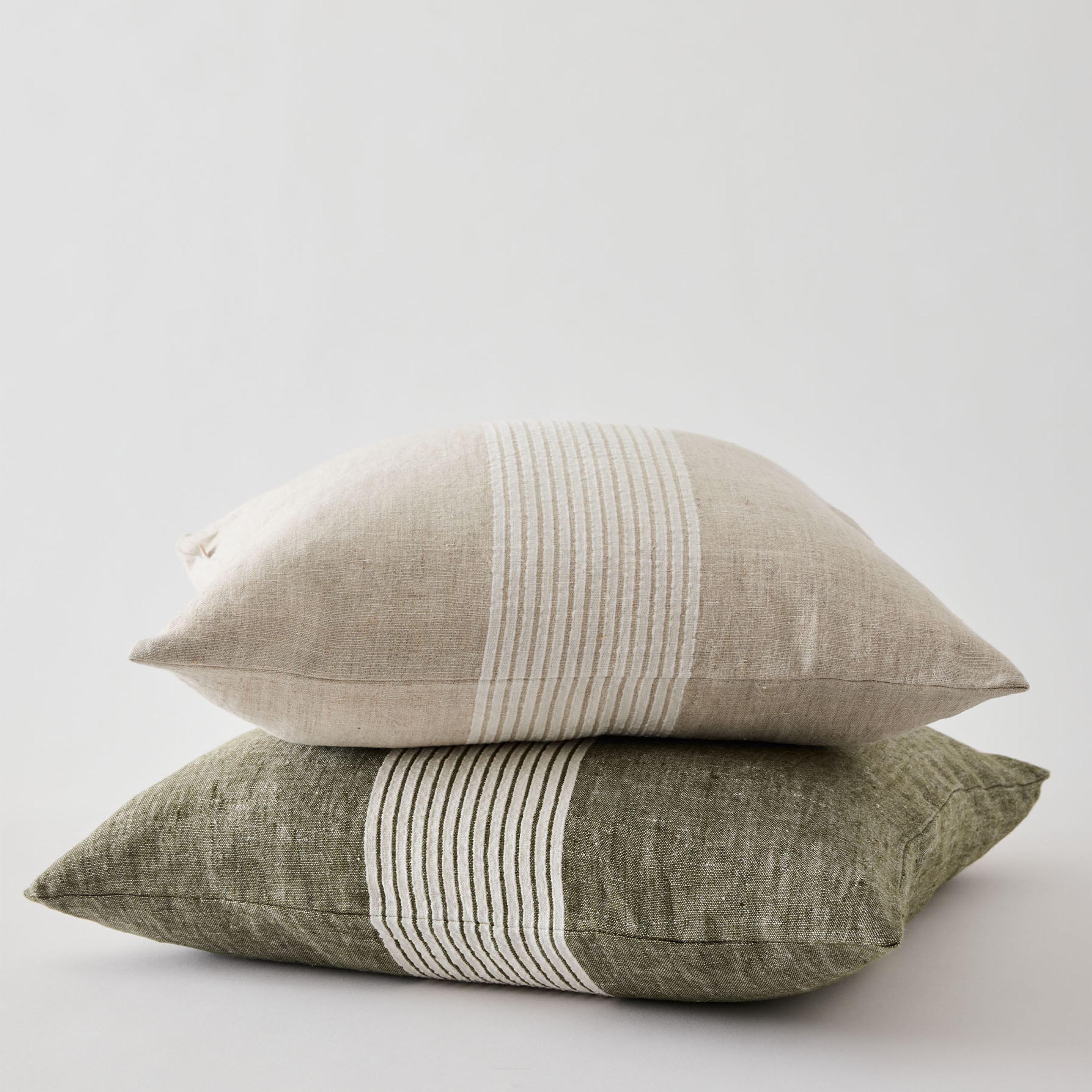 Tell me more Colette Kissenbezug Green Stripes 50x50