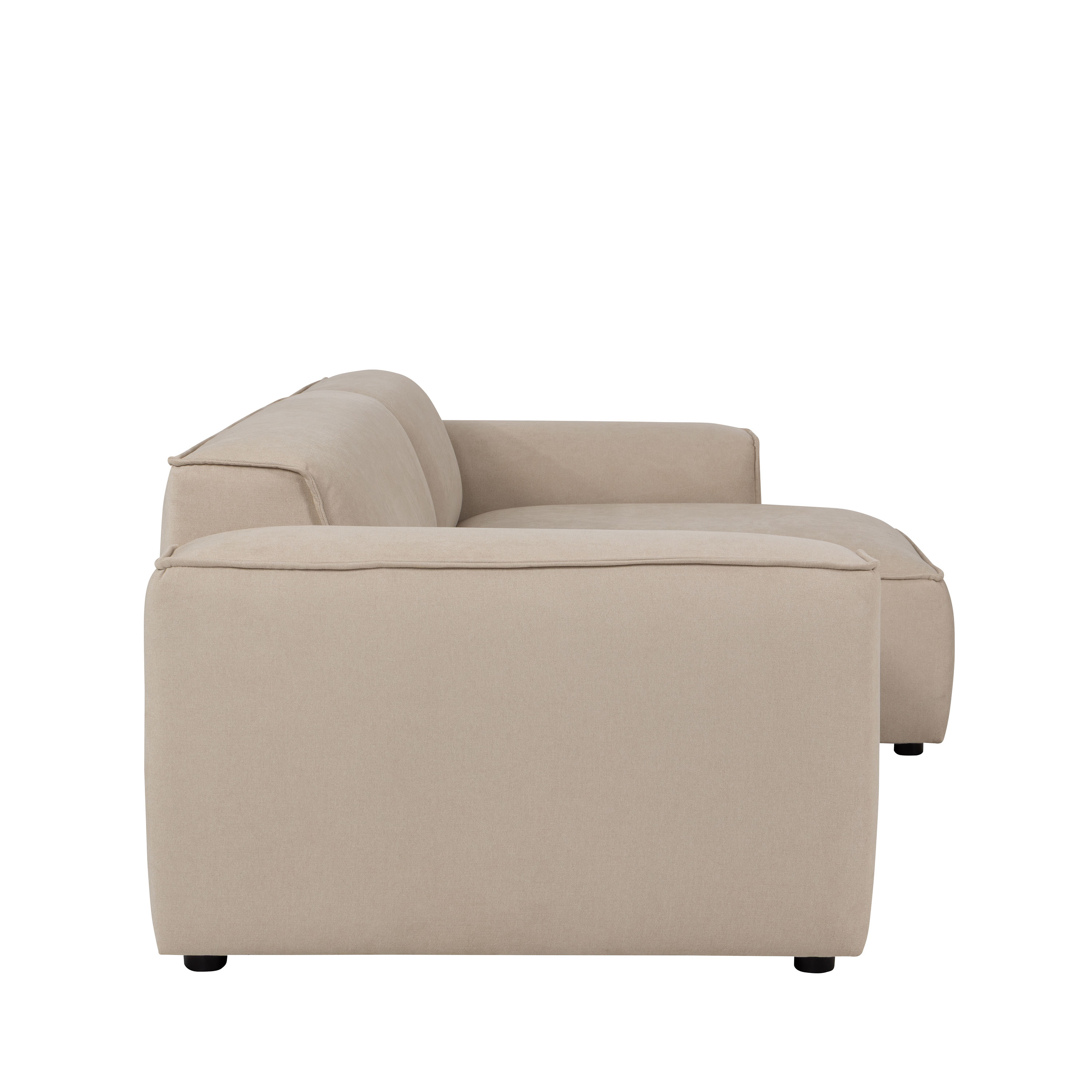 Sleepo Collection Bobbie 3-seter Sjeselongsofa Høyre Beige 279 cm