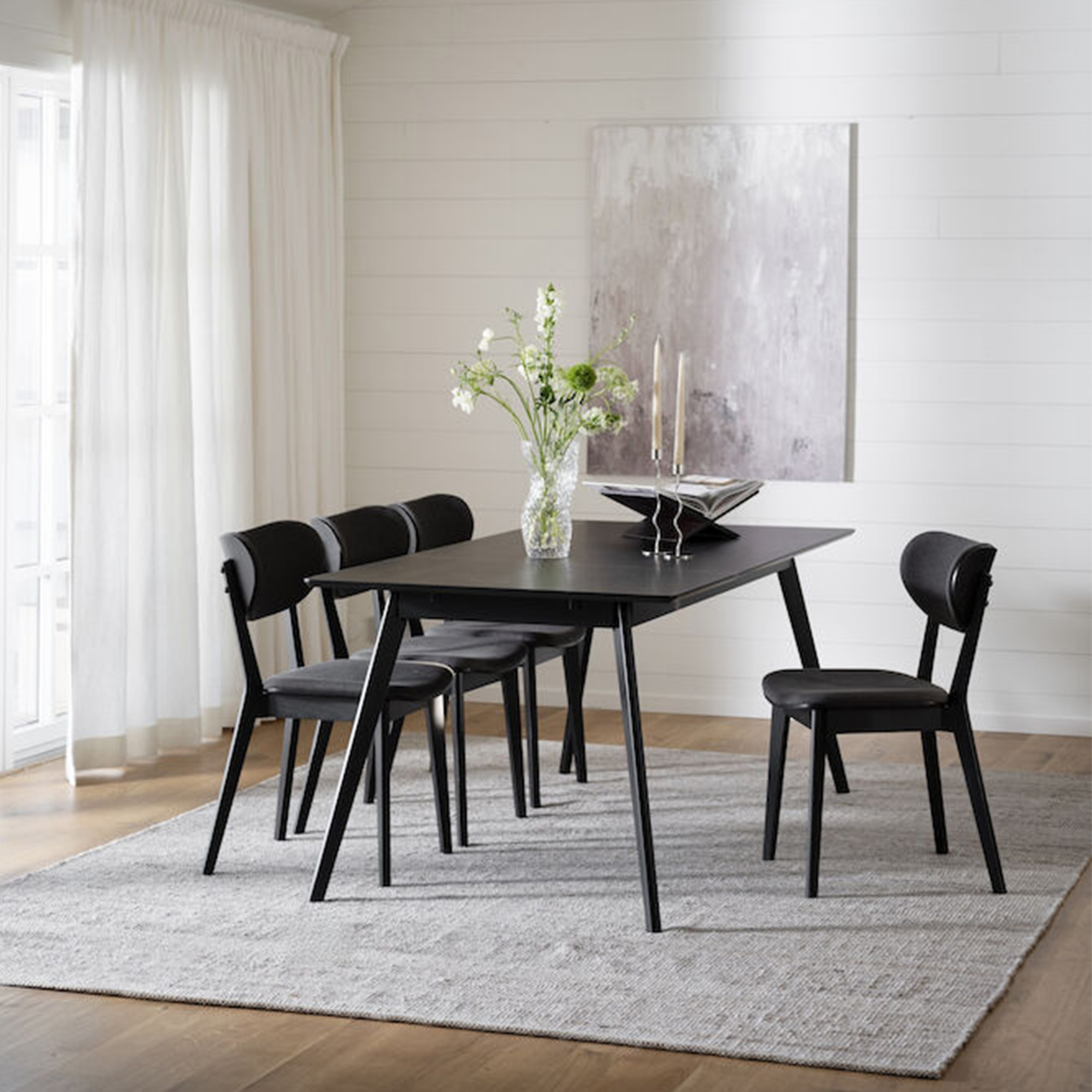 Rowico Home Yumi Matbord Svartbetsad 190cm