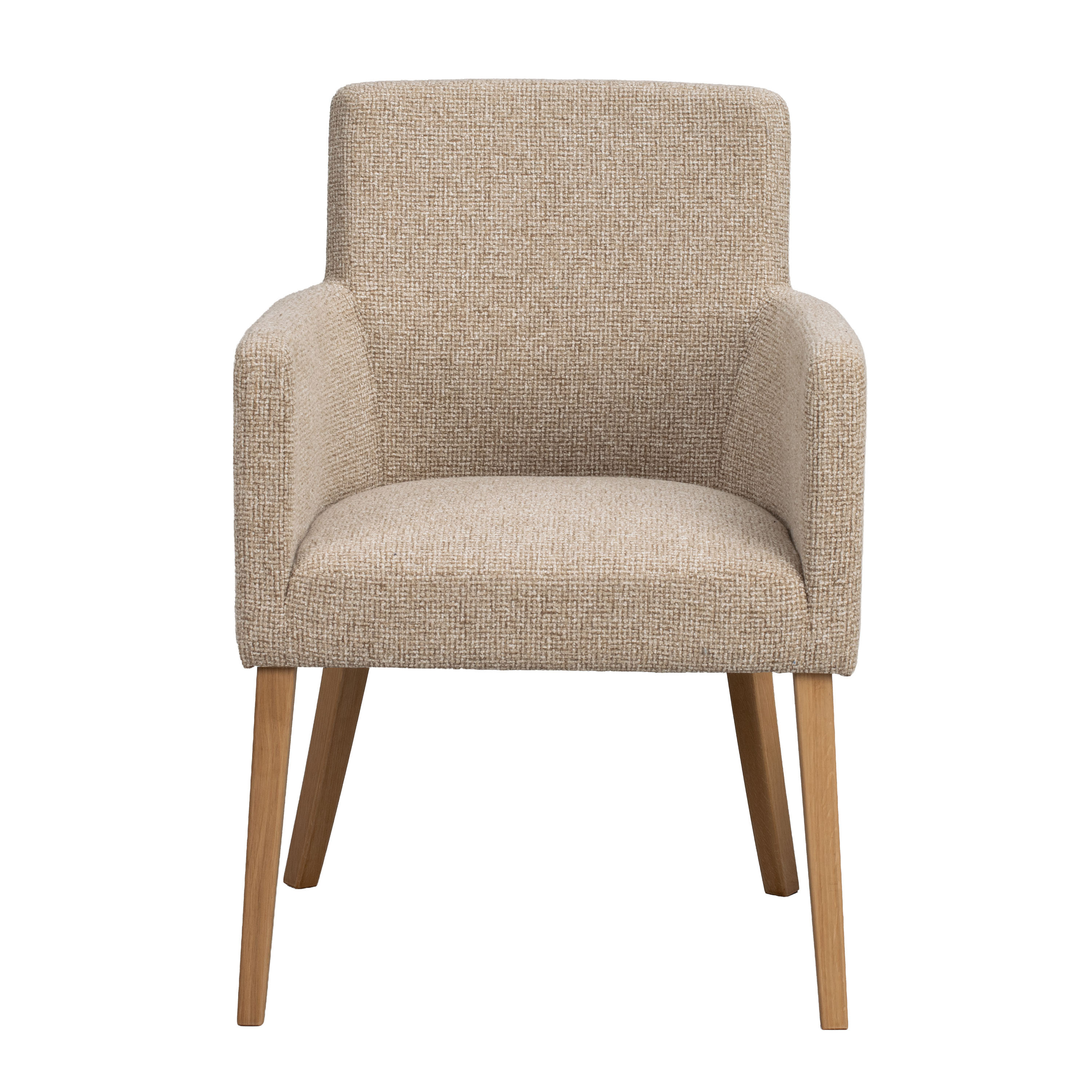 Hudson Karmstol Mellanbeige/Ek