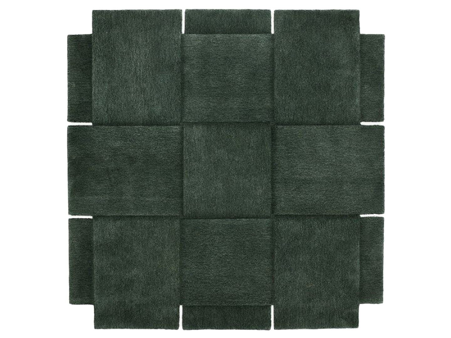 Basket Ullmatta Grön 180x180