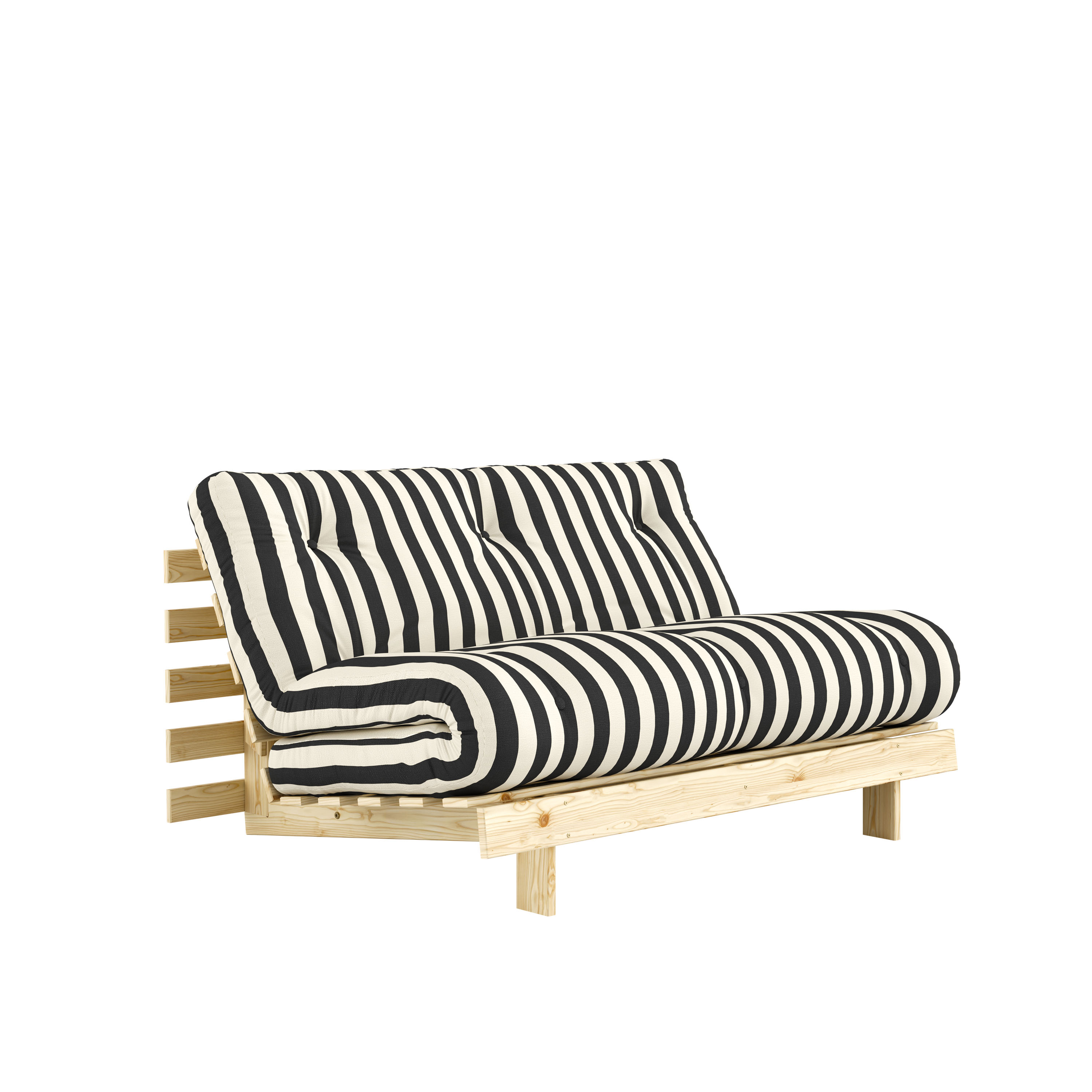 Roots Bäddsoffa Natur/Black White 140cm