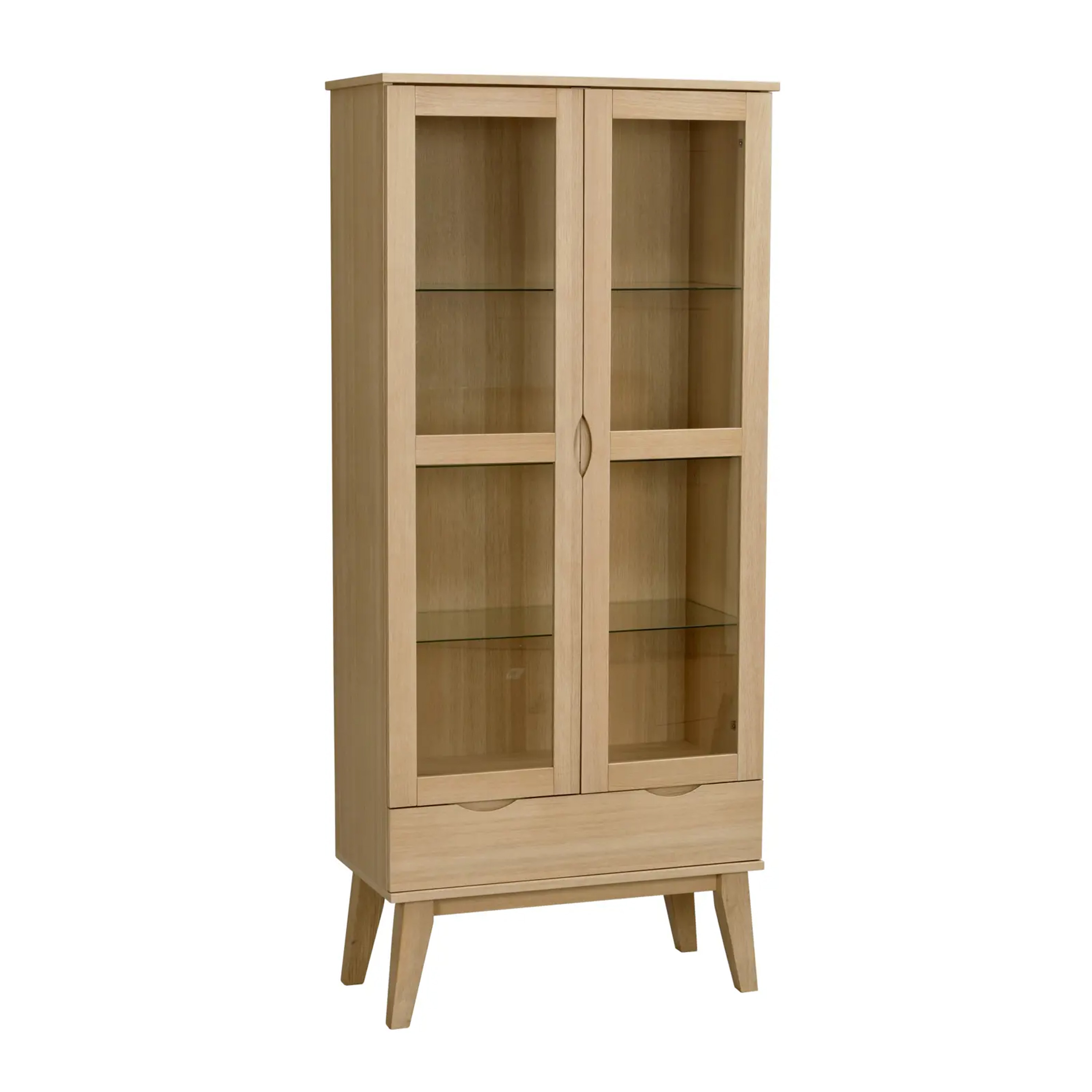 Filippa Vitrinskåp Ek 185cm