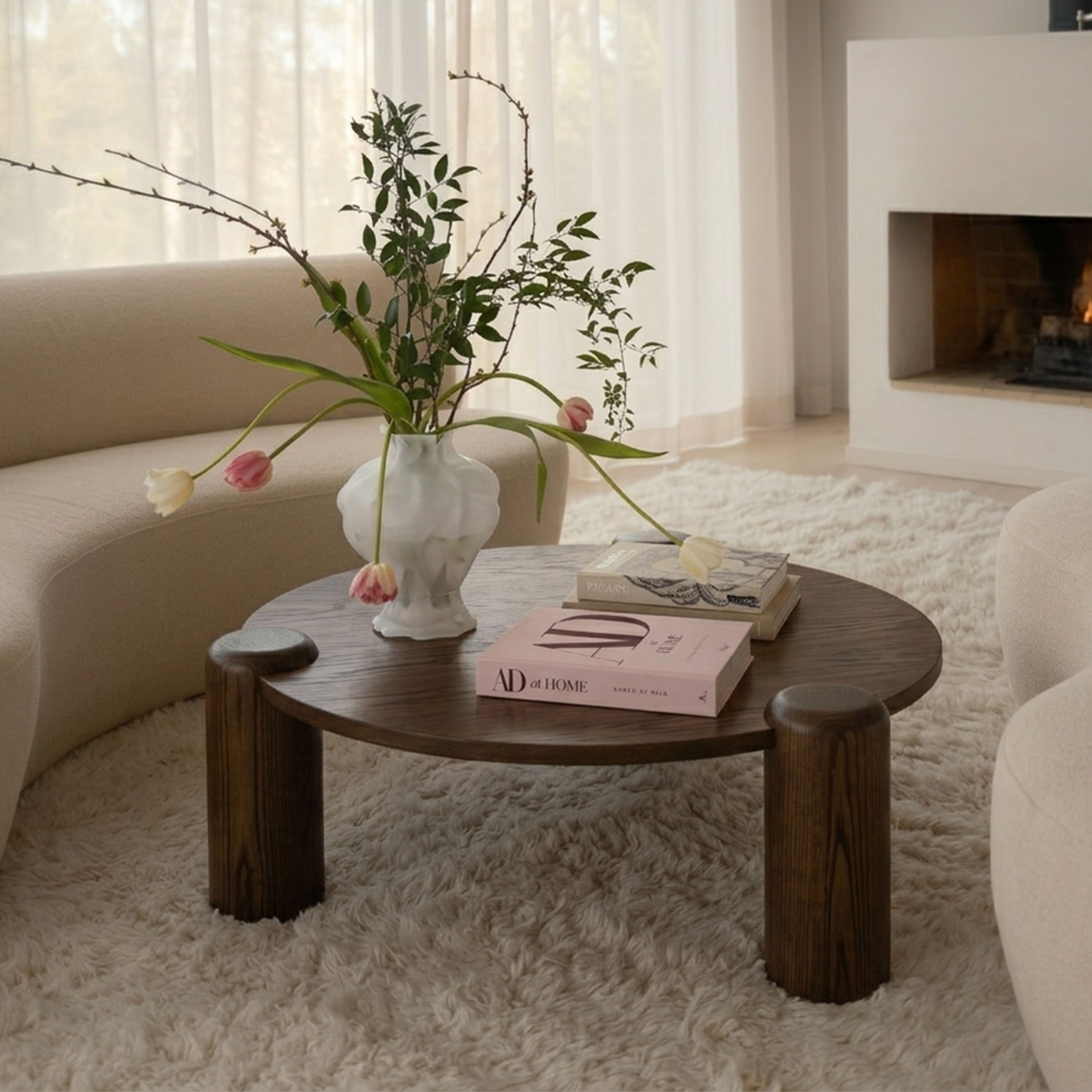 Sleepo Collection Isolde Soffbord Brunbetsad Ek 100cm