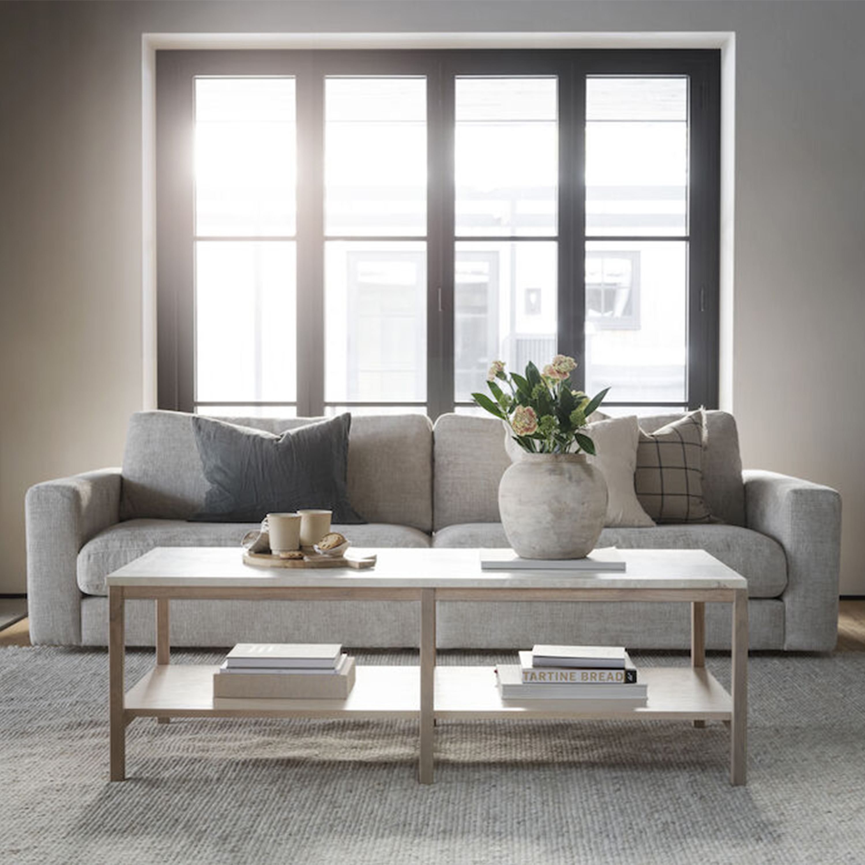 Rowico Home Duncan 3-sits Soffa Ljusgrå