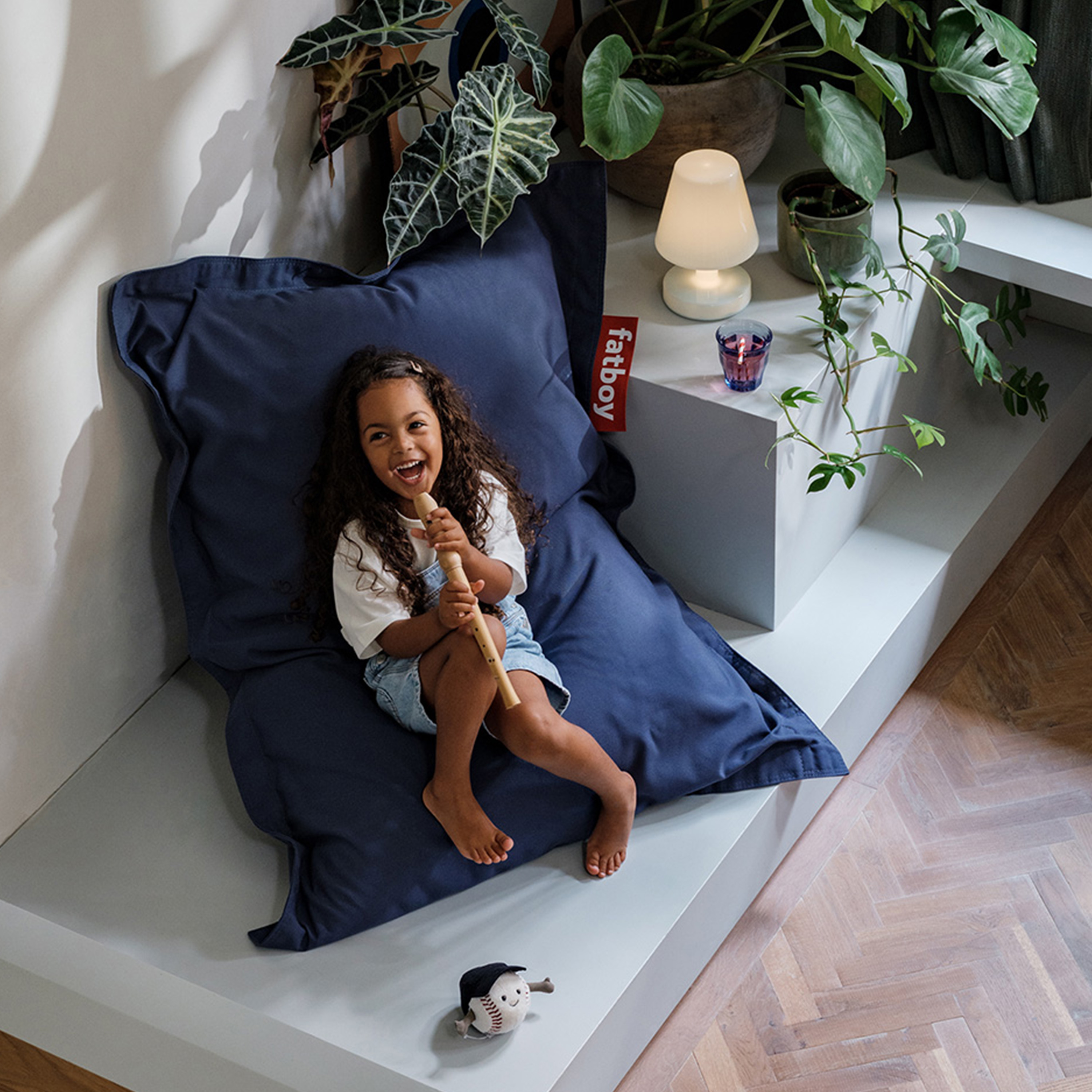 Fatboy Junior Recycled Siffpouf Königsblau