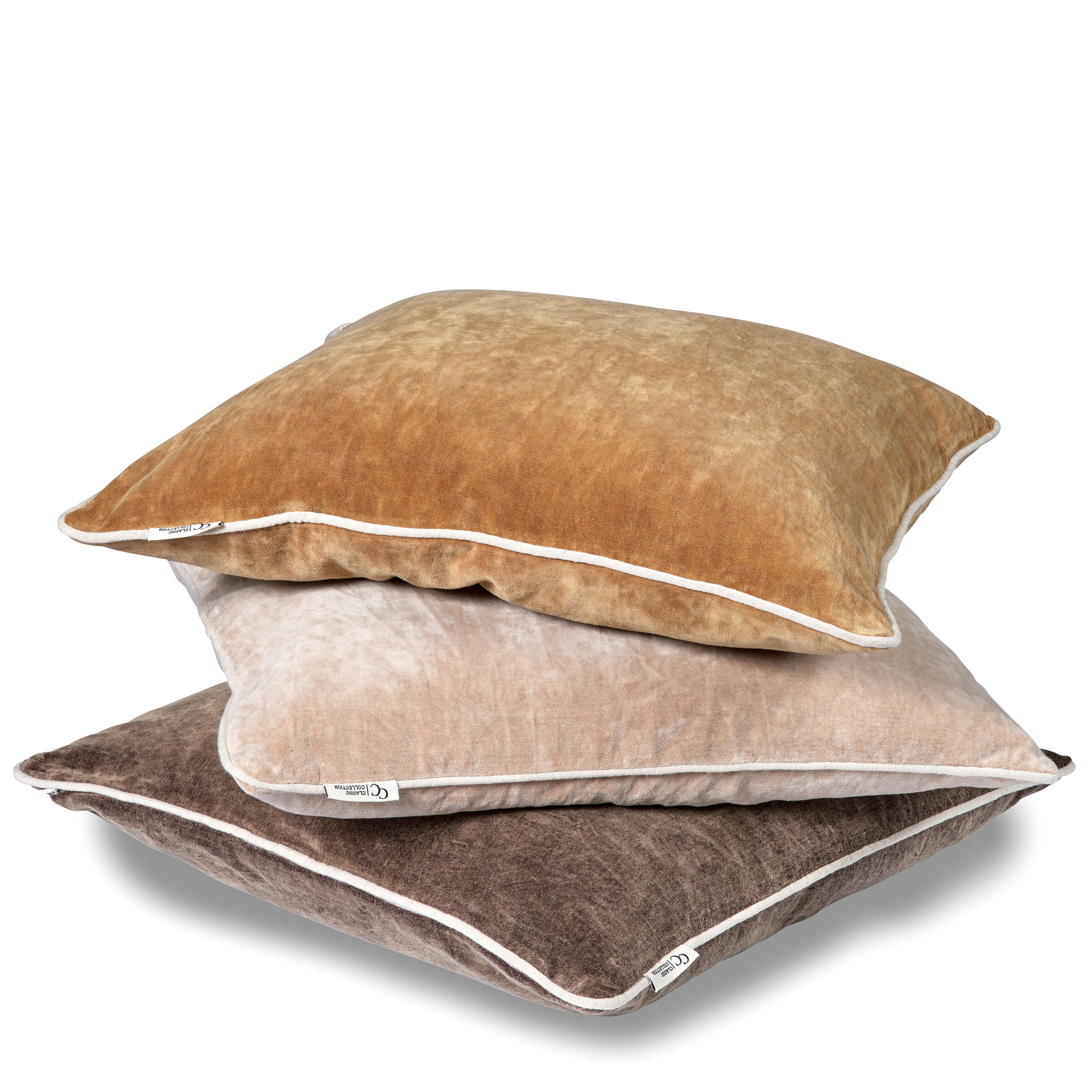 Classic Collection Velvet Stonewash Kuddfodral Gold 50x50