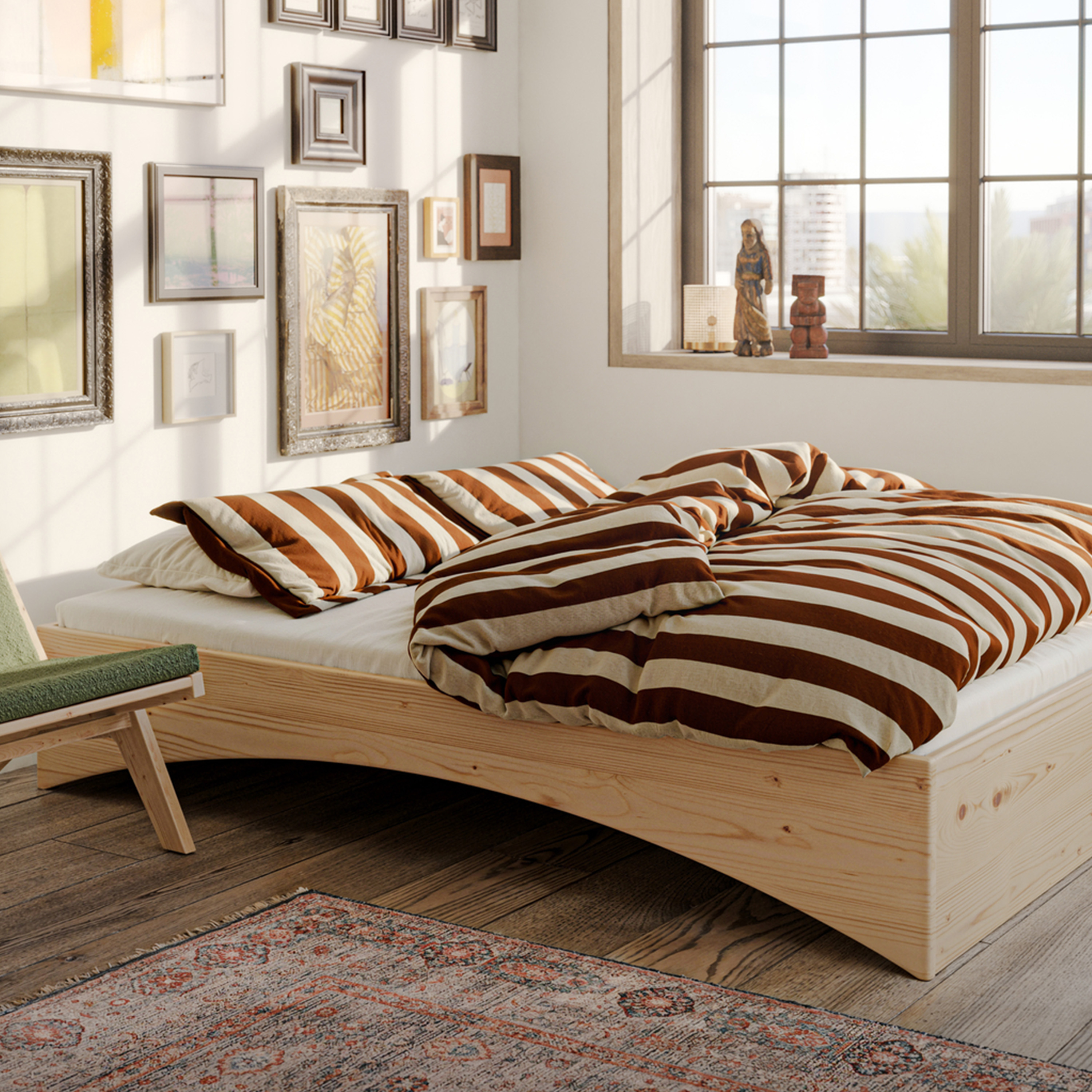 Karup Design Orbit Ramsäng Natur 160x200