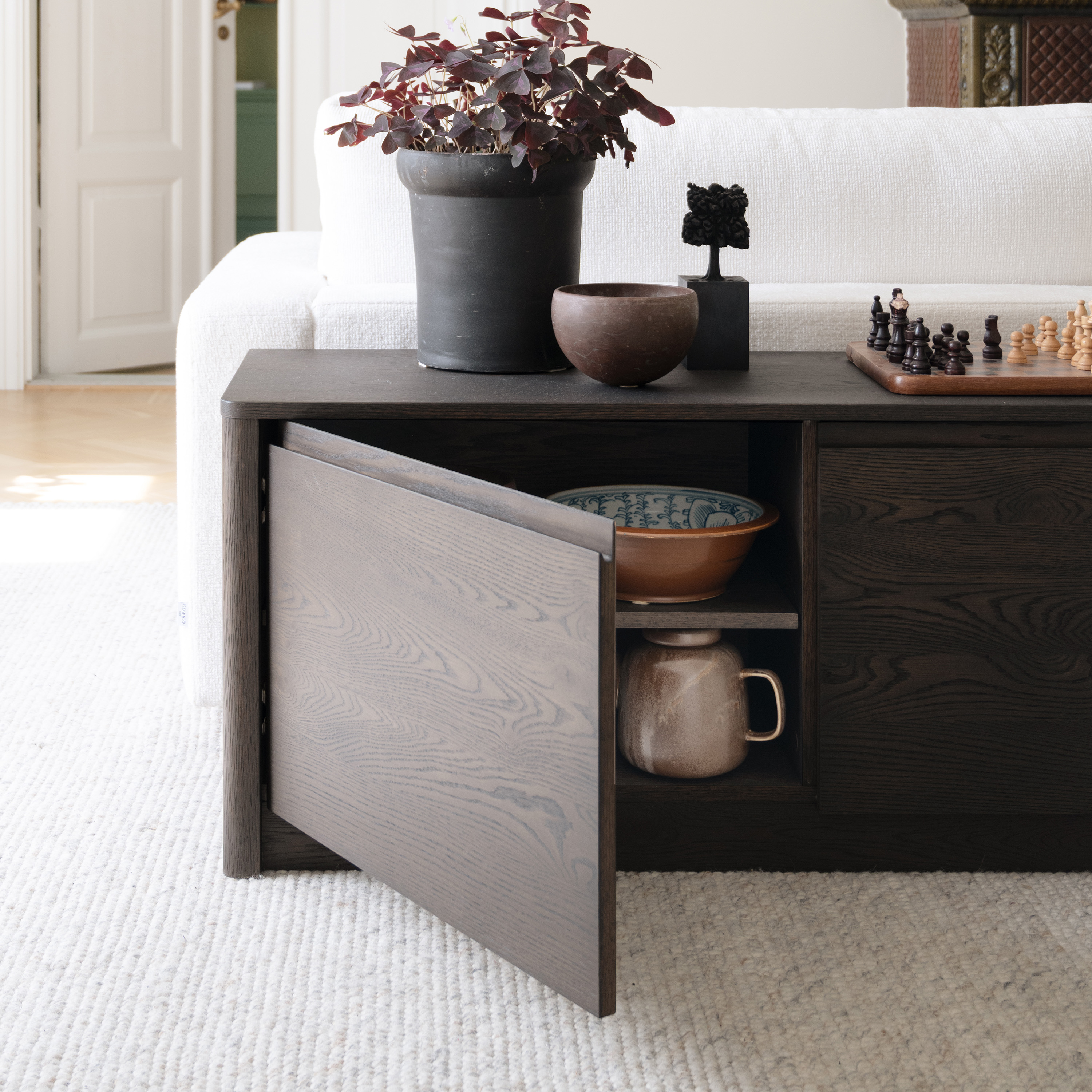 Rowico Home Melstone Sideboard Braune Eiche 180x50