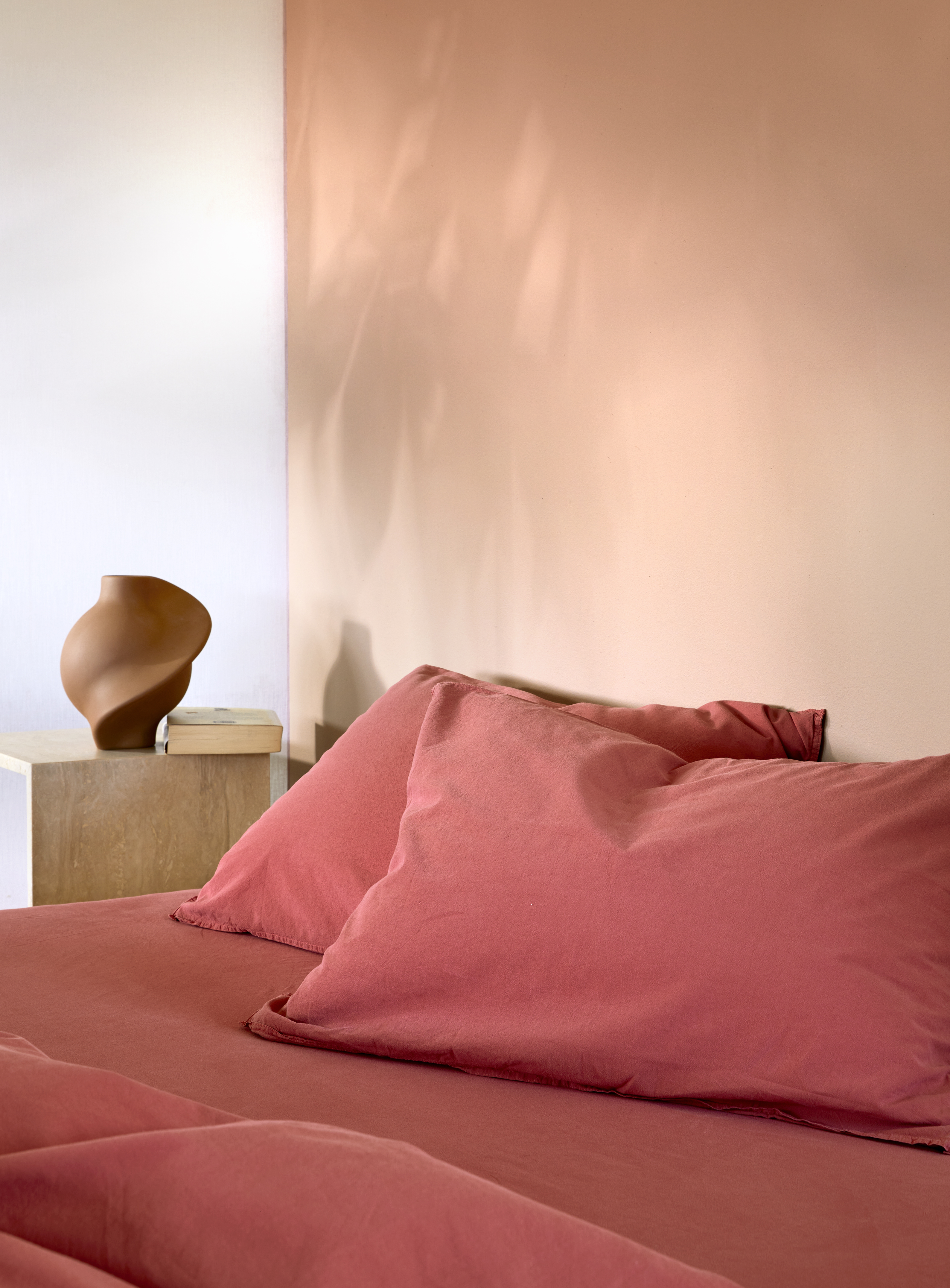 Høie Frøya 2-osainen Pussilakanasarja Vanhavaaleanpunainen