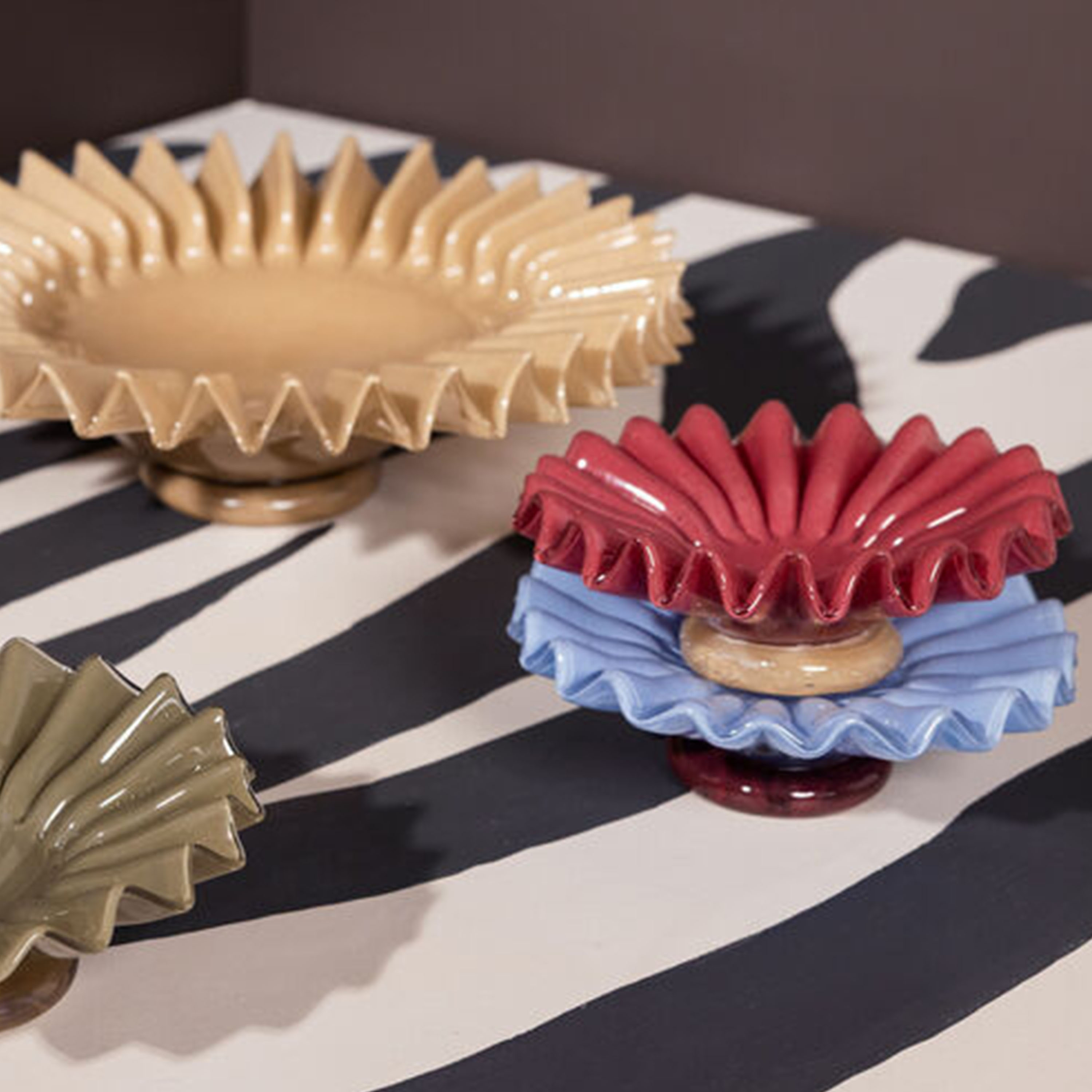 Byon Lori Skål Bordeaux/Beige Ø18