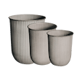 Out Stripe Kruka Beige 3-pack