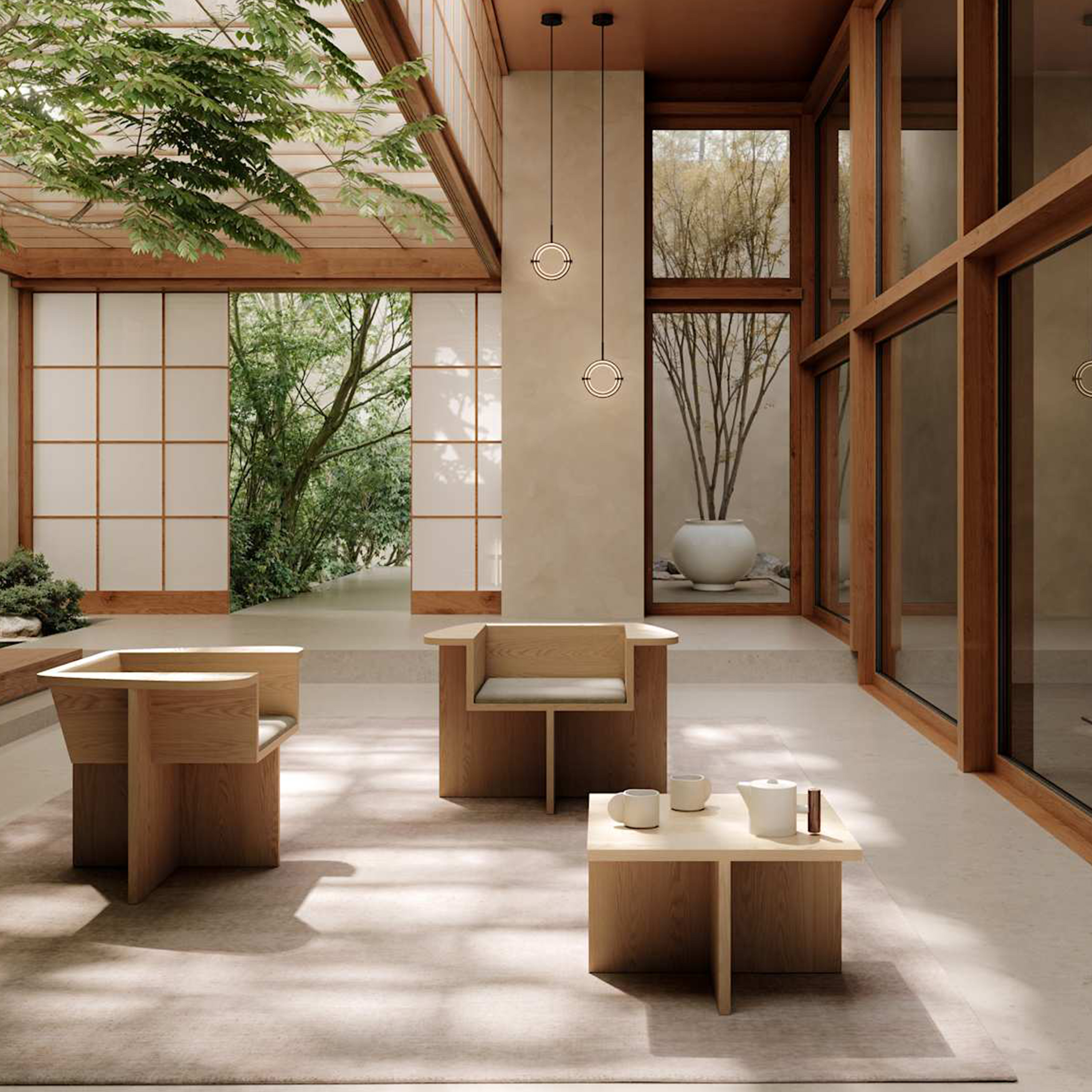 101 Copenhagen Brutus Sohvapöytä Natural Oak 60x60