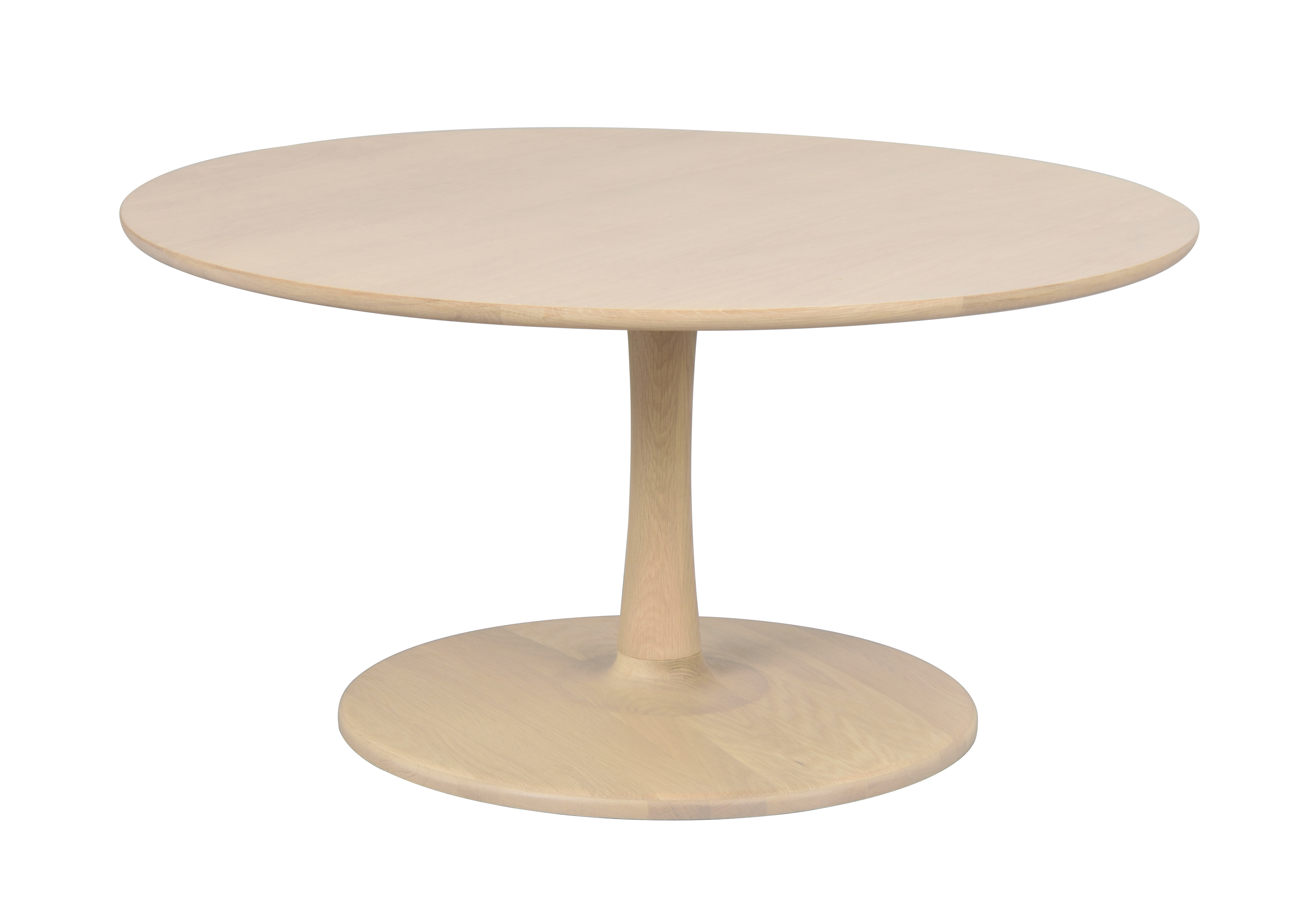 Hobart Soffbord Vitpigmenterad Ek Ø90