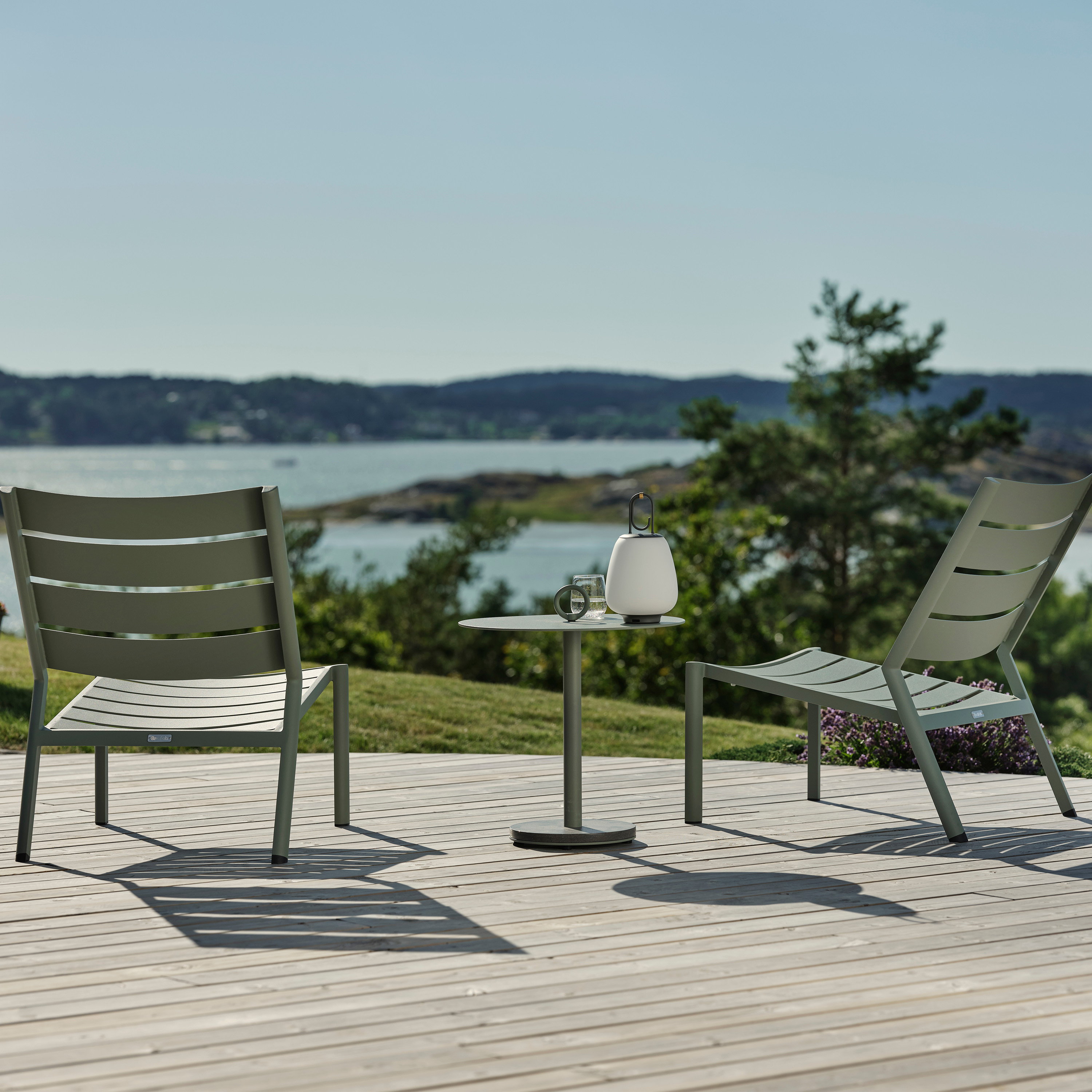 Brafab Niobe Sidobord Dusty Green Ø50