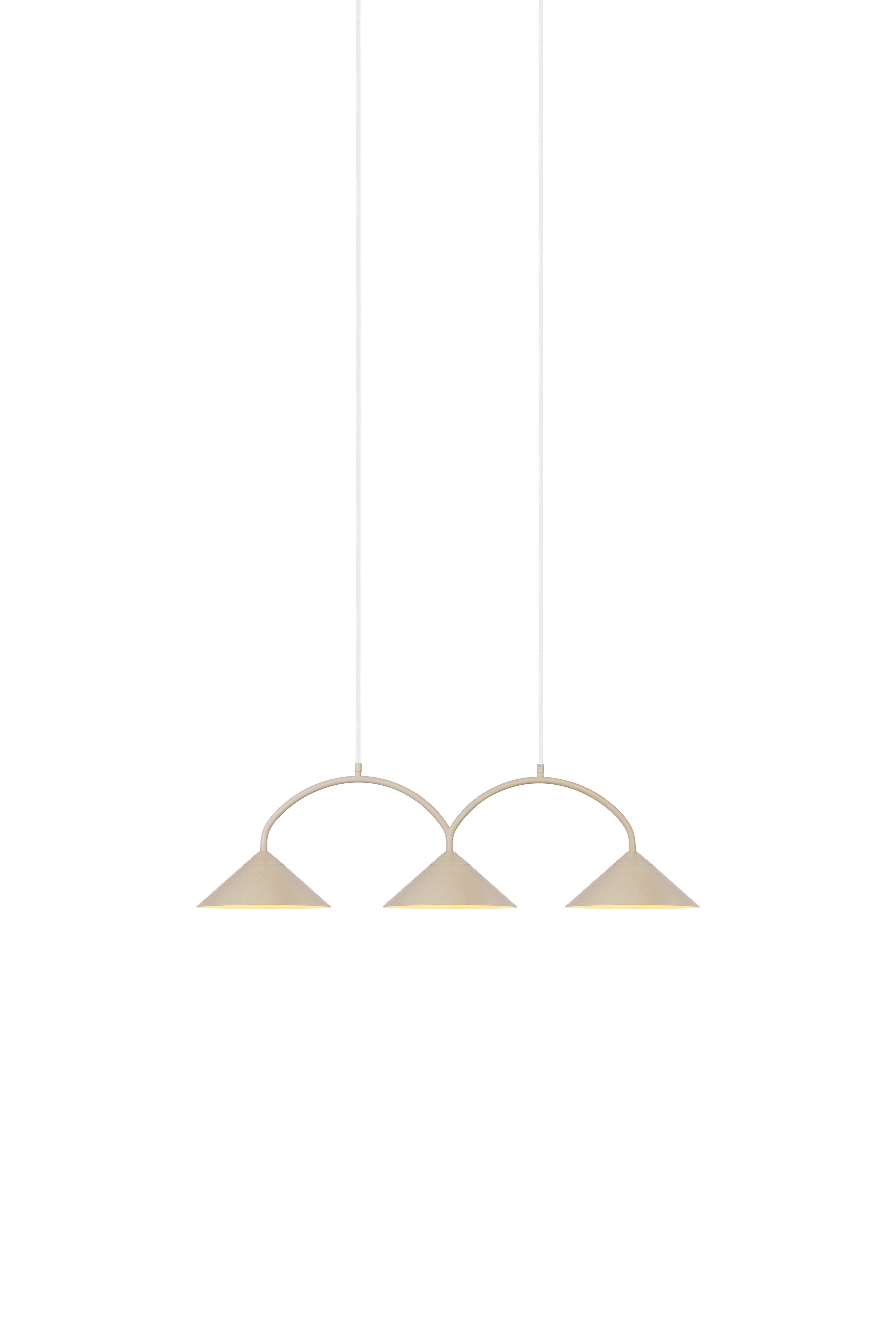 Curve 3 Taklampa Beige