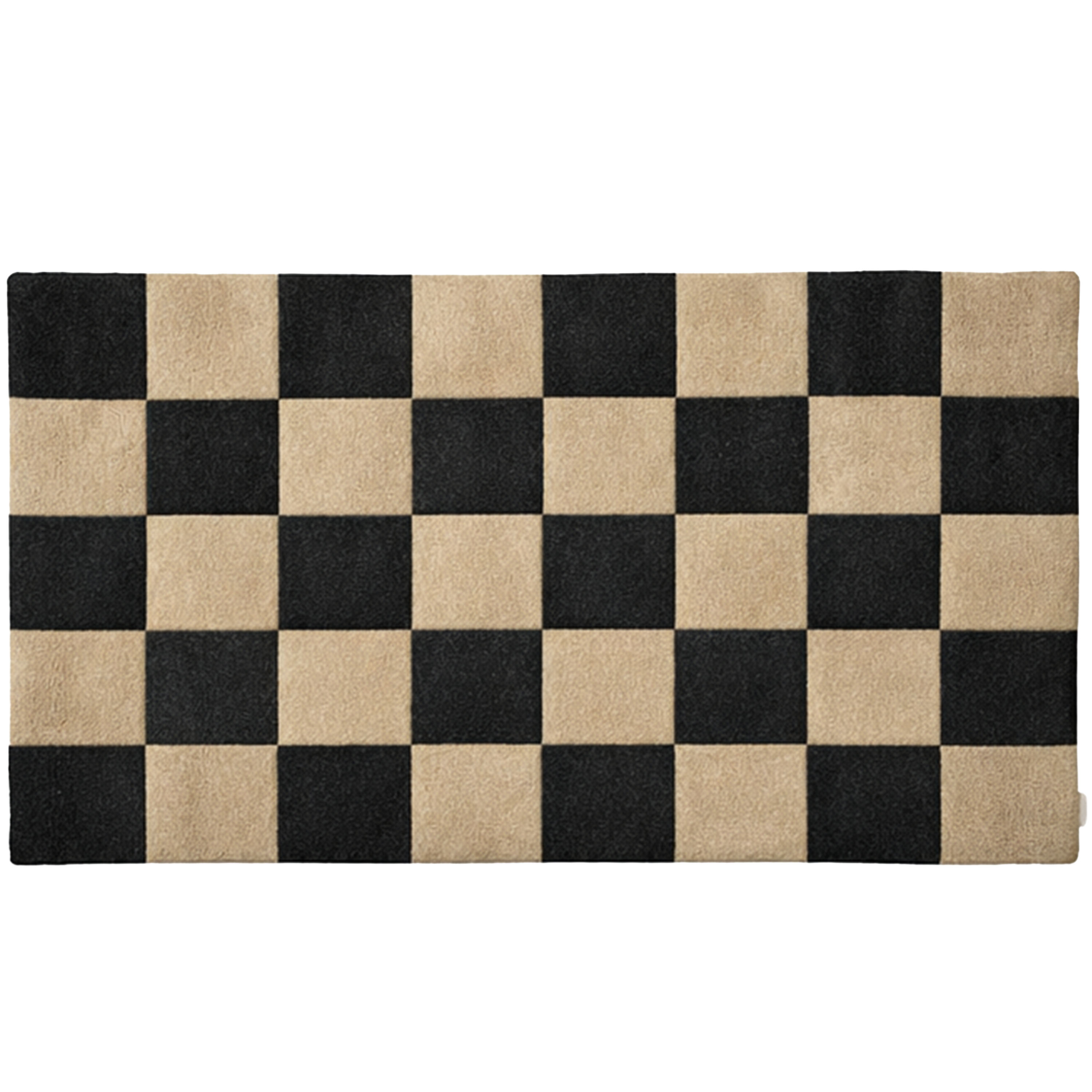 Square Dørmatte Sort/Natur 85x130