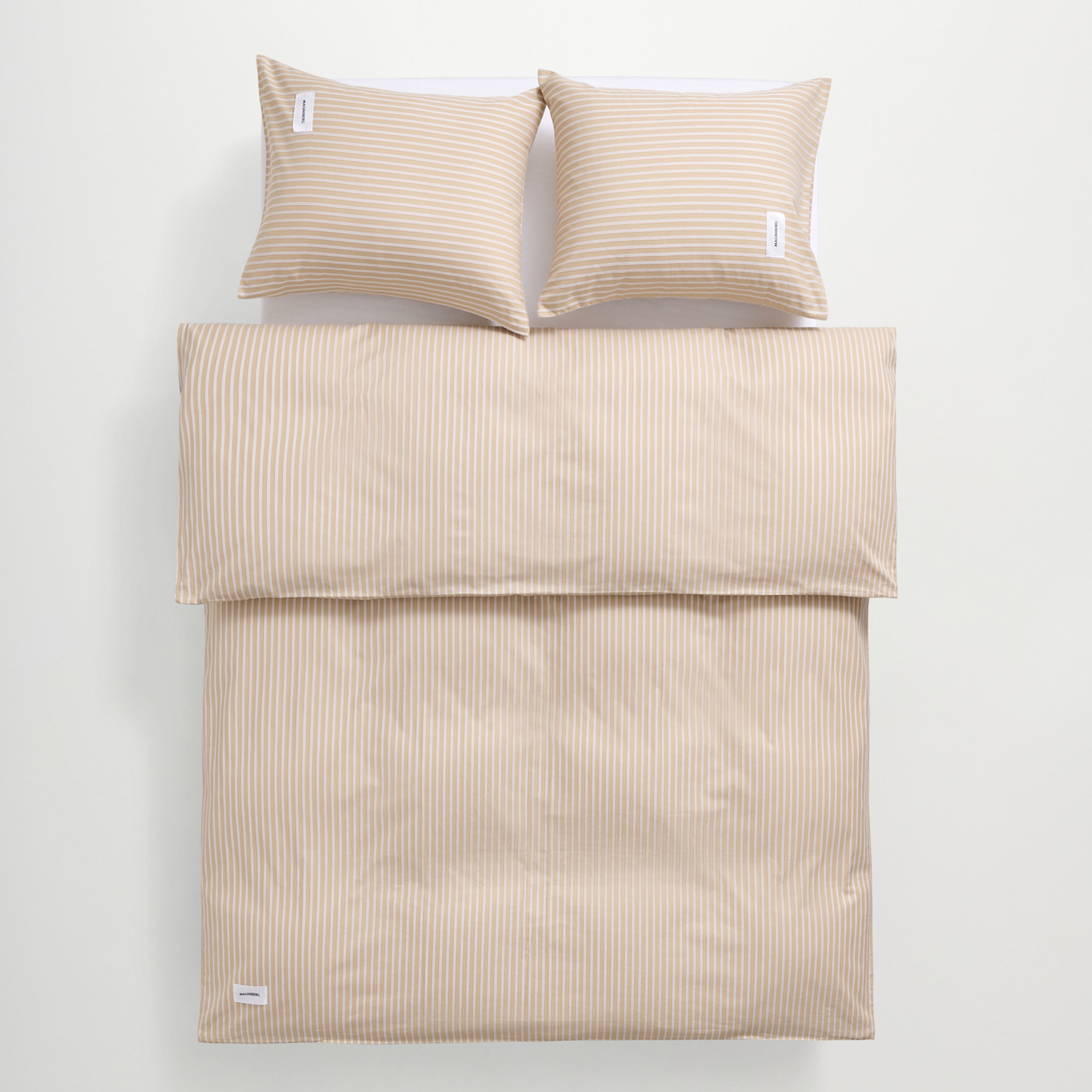 Wall Street Oxford Pussilakana Stripe Medium Beige 220x220 cm