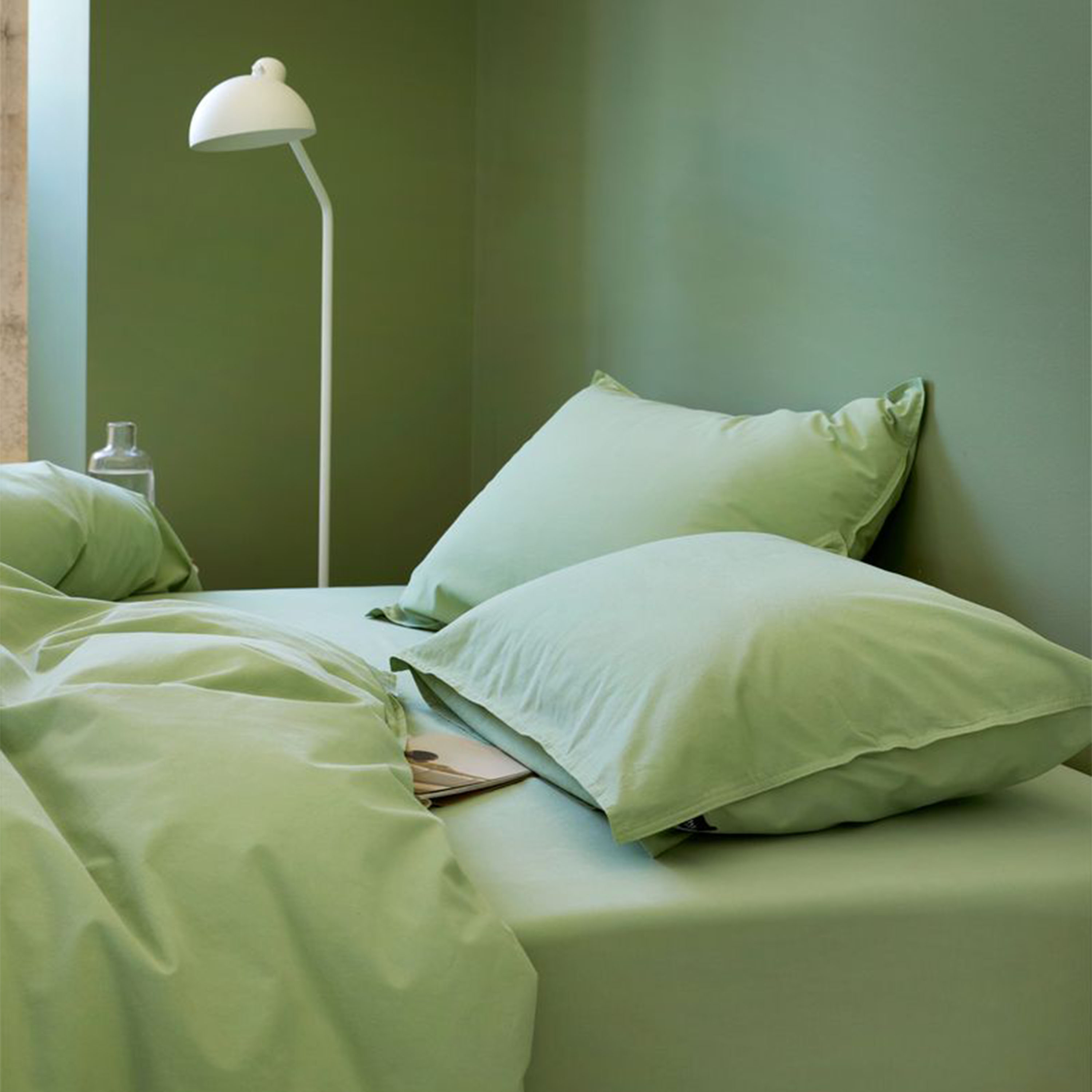 Høie Frøya EKO Formsytt Lakan Vårgrön 180x200