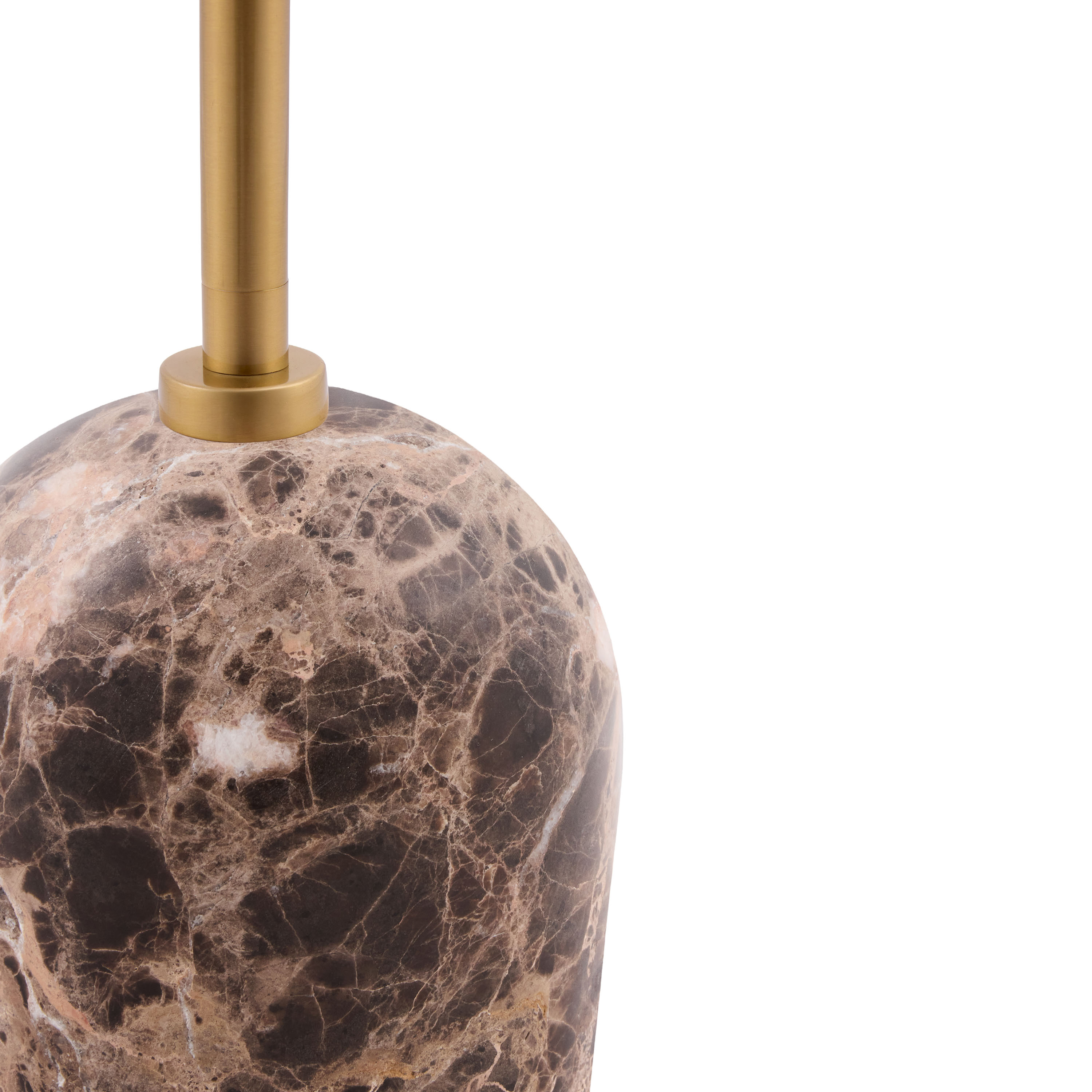 Globen Lighting Gino Stehlampe Brauner Marmor