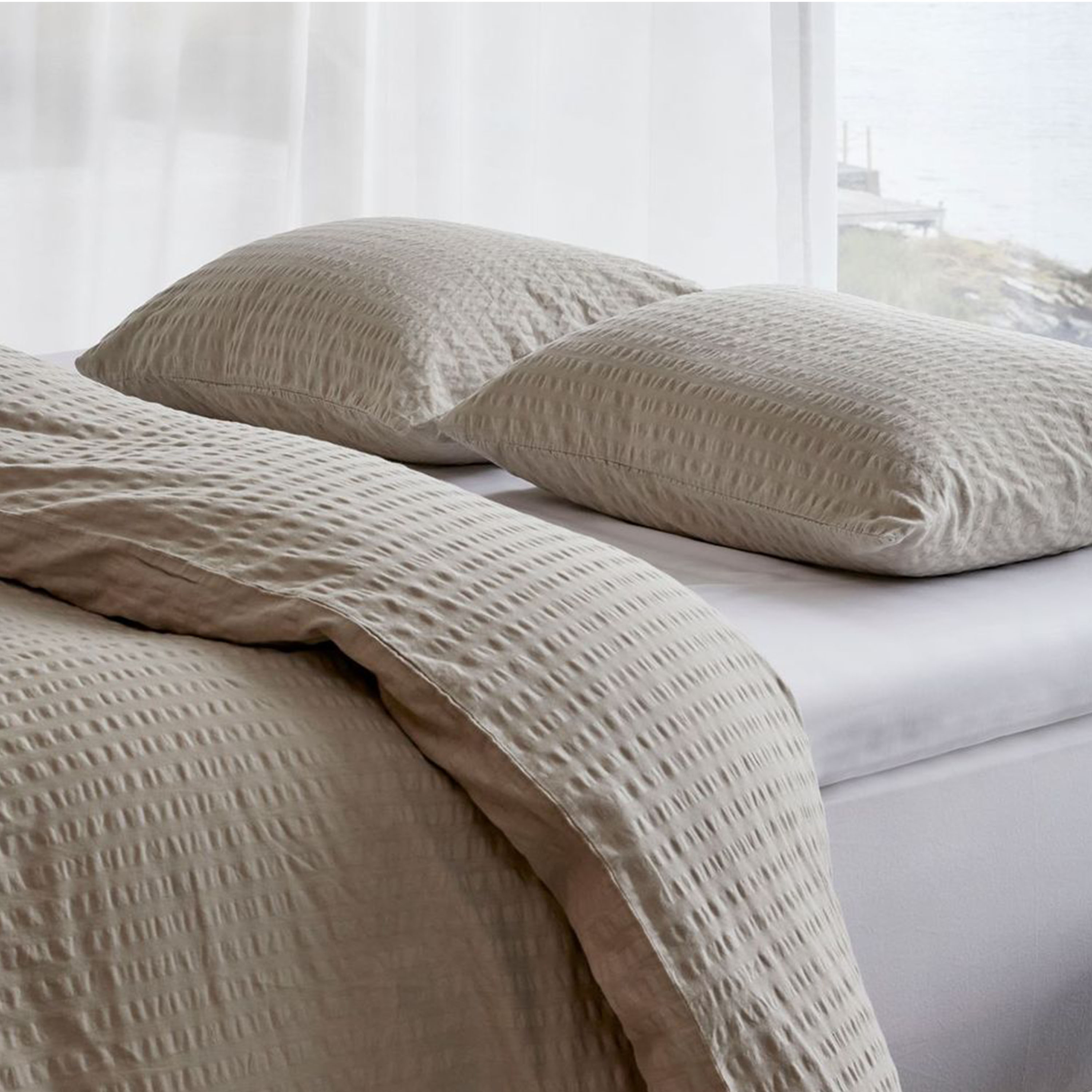 Høie Luna 2-del Påslakanset Krepp Beige