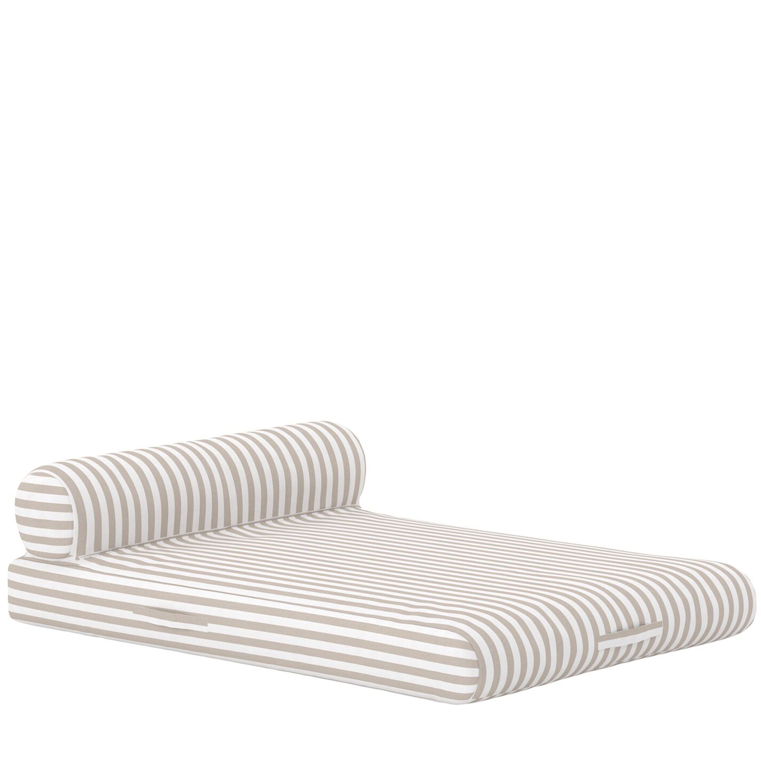 Redang Solsäng White/ Beige Striped 188x160