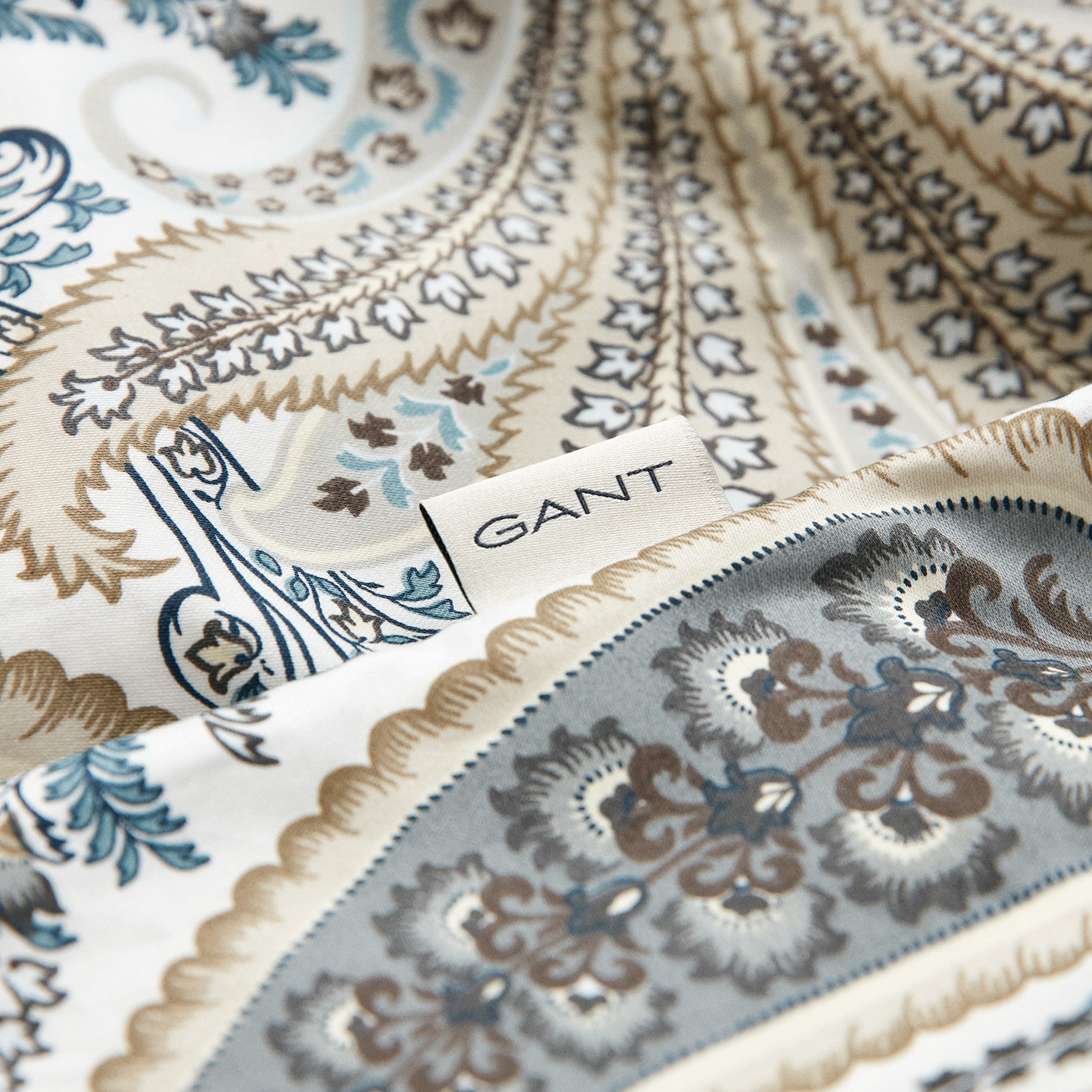 GANT Home Key West Paisley Påslakan Dark Putty Enkel