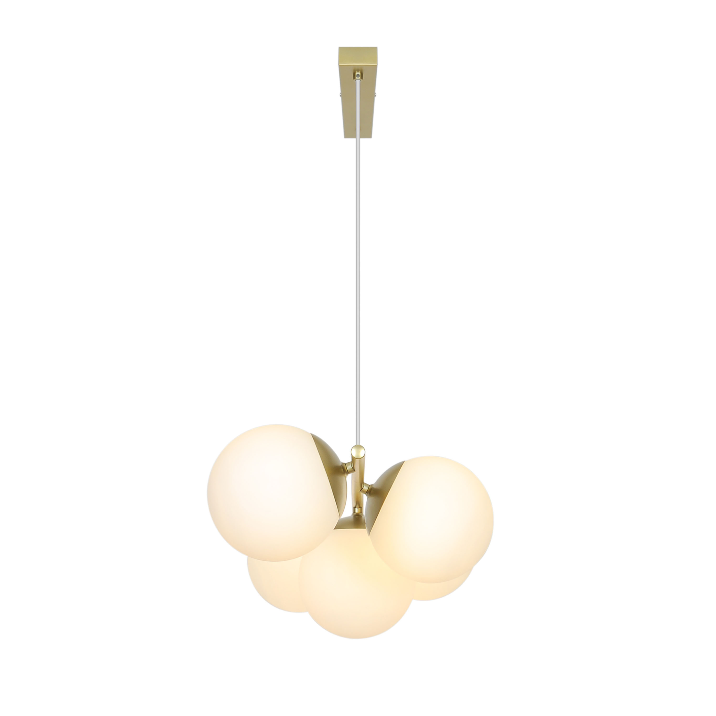 Nordlux Lilly 5-spot Taklampa Mässing