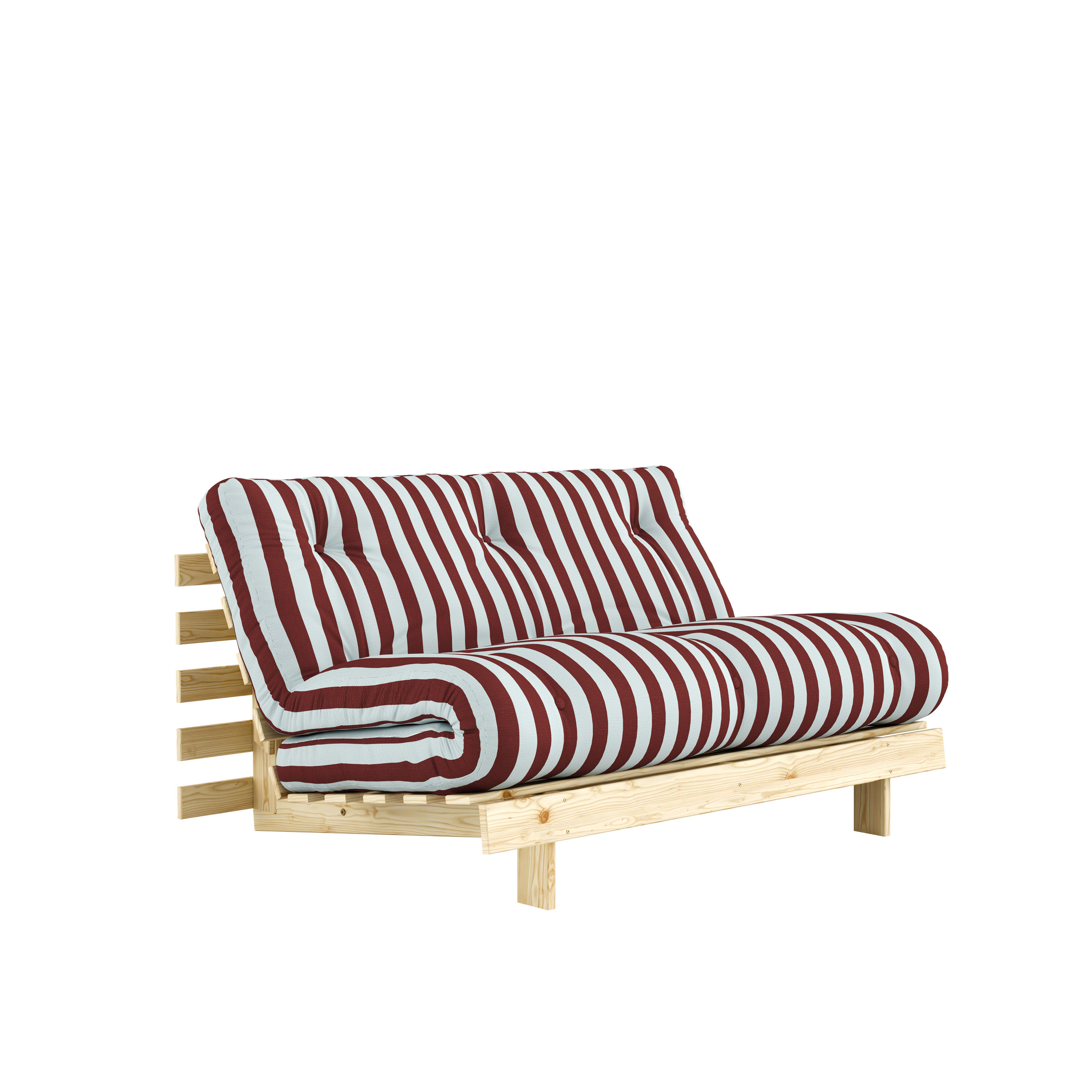 Roots Bäddsoffa Natur/Burgundy Light Blue 140cm