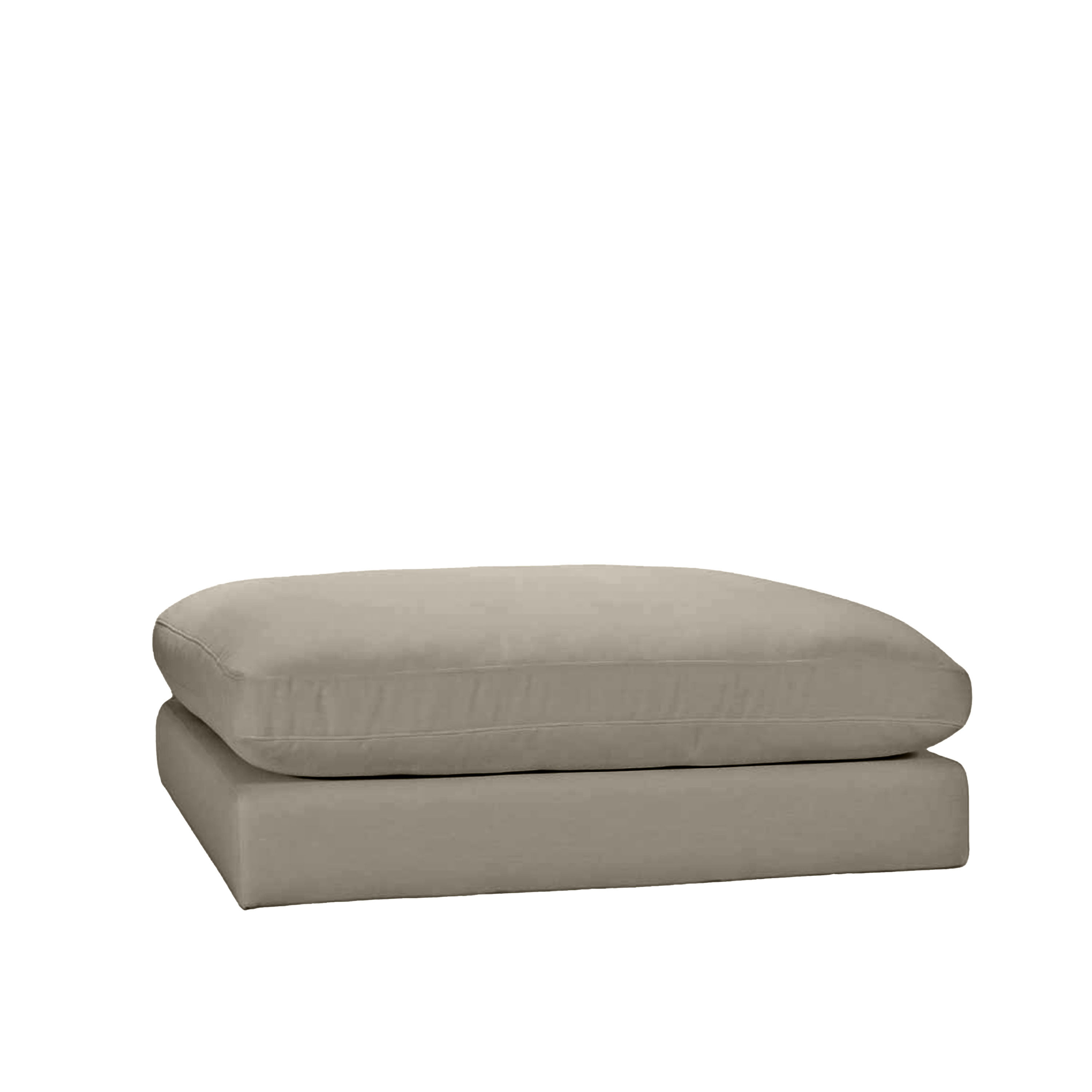 Capri Fotskammel Taupe 120x115
