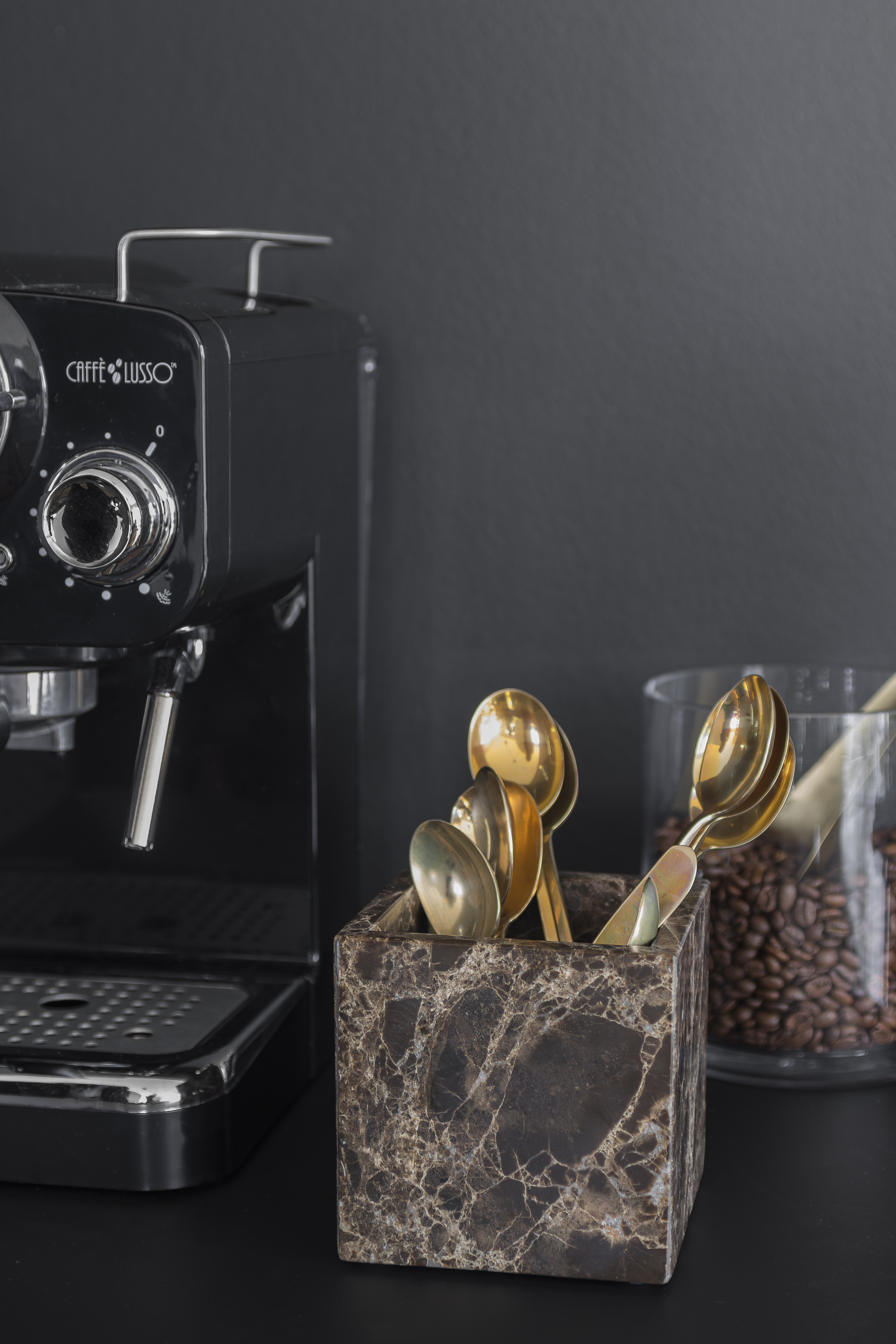 Mette Ditmer Marble Kub Dekoration Brown 10cm