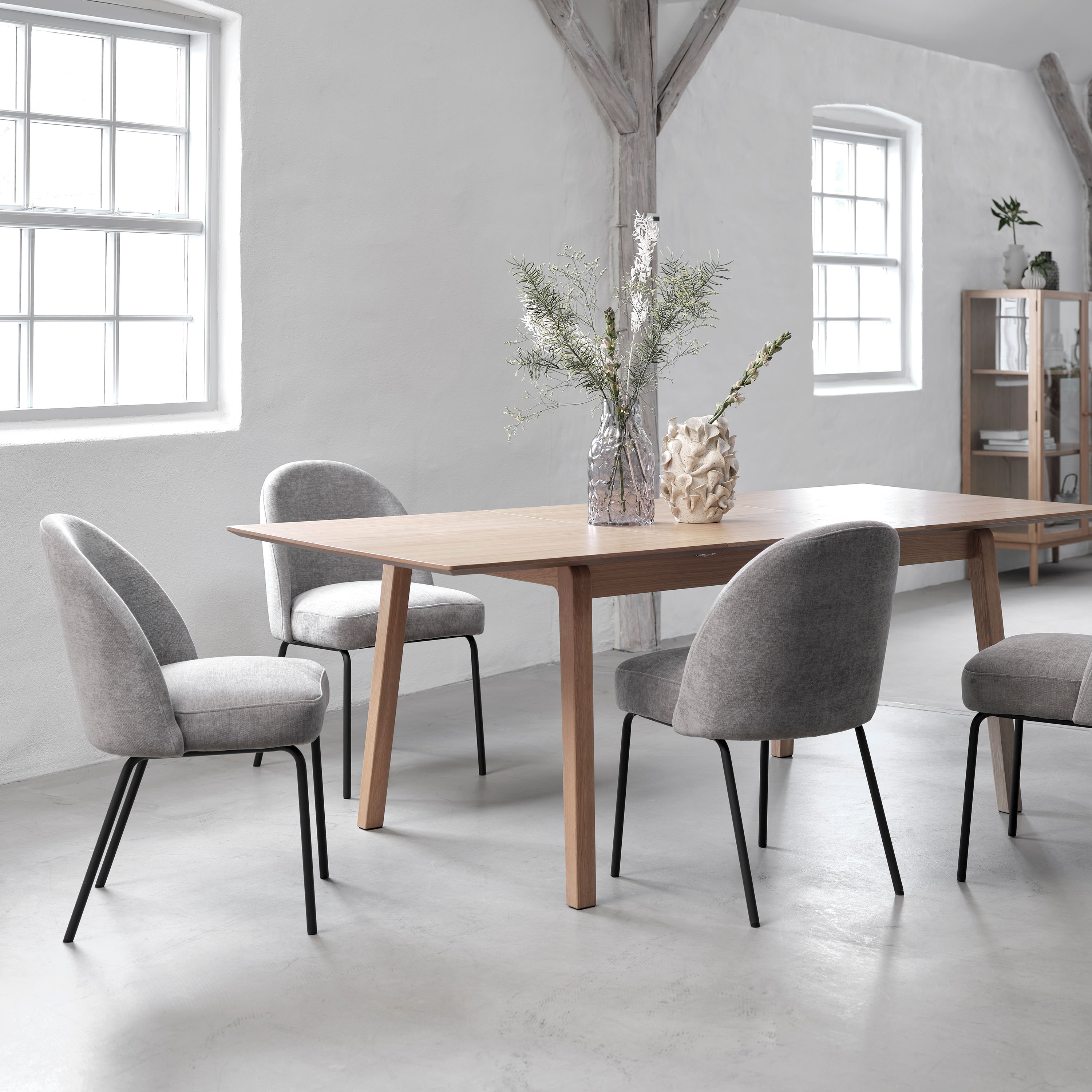 Nordic Home Hannah Spisestol Chenille Grey