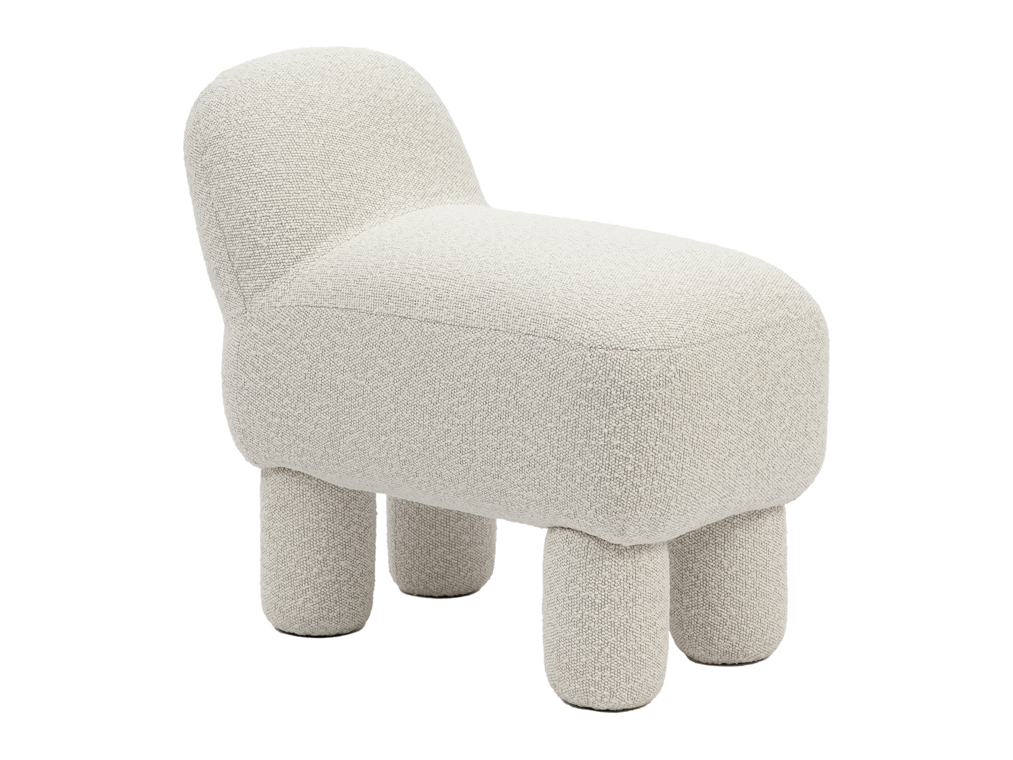 Design House Stockholm - Lulu Sittpuff Cream - Vit