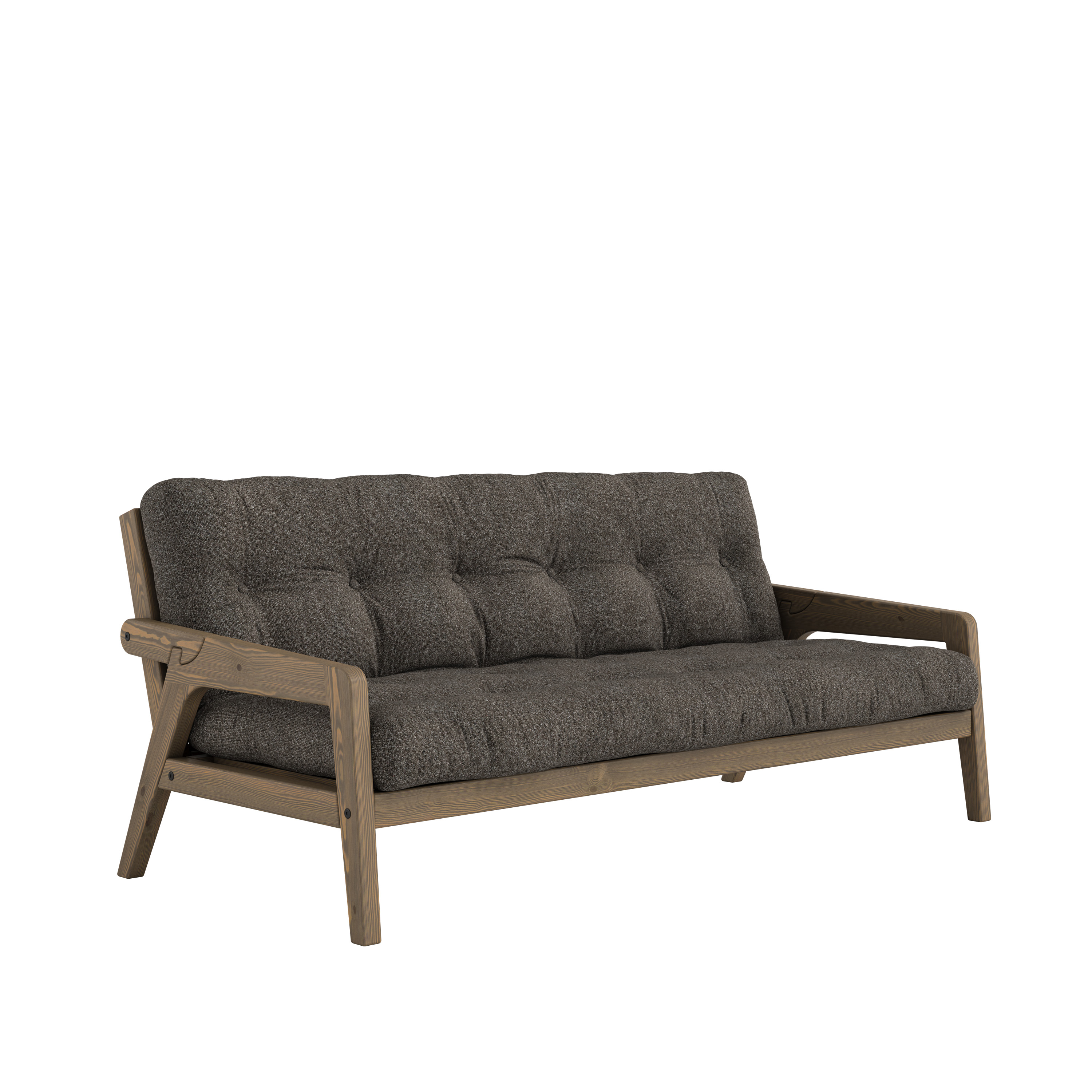 Karup Design Grab Bäddsoffa Carob Brown Lacquered/Mellow Brown 204cm