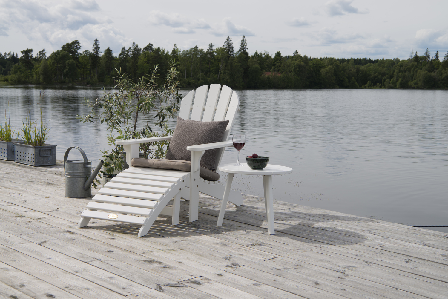 Hillerstorp Tennessee Sidebord Hvit Ø 50