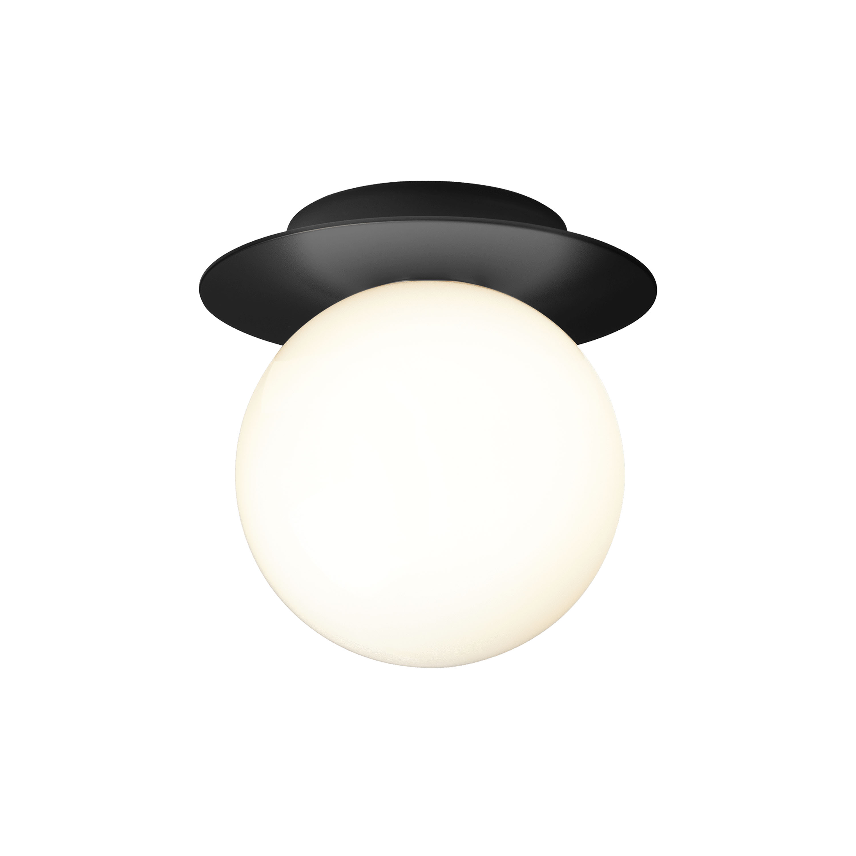 Nuura Liila 1 Vägg-/taklampa Black/Opal Medium