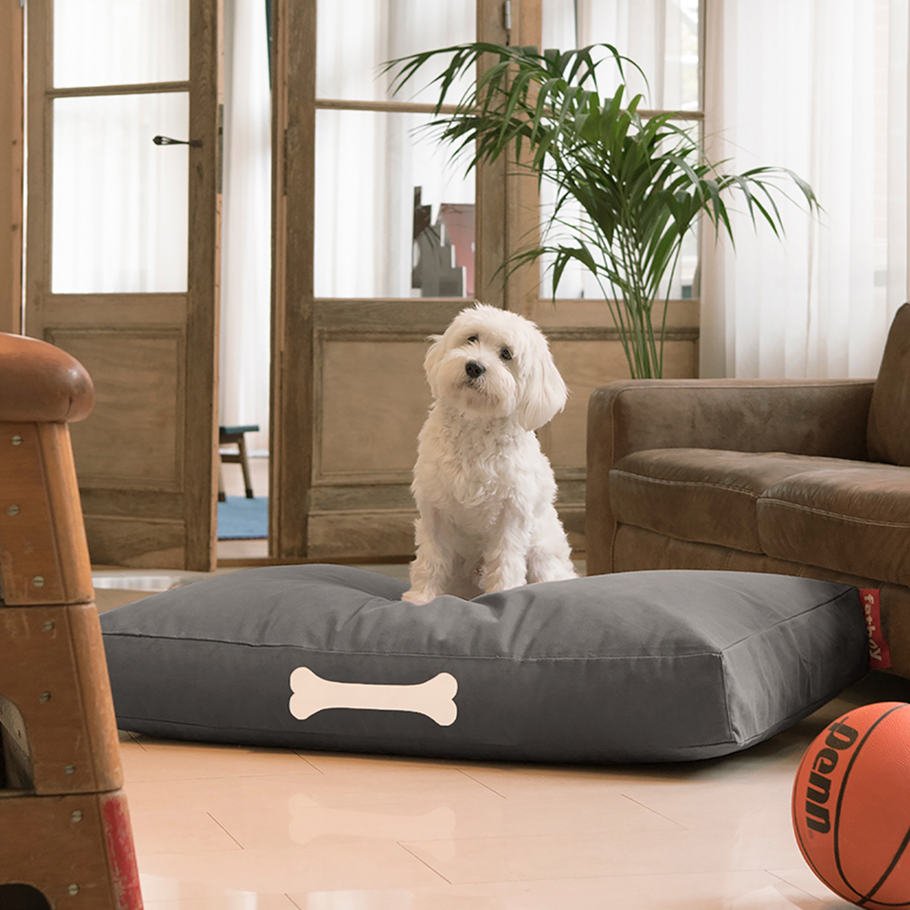 Fatboy Doggielounge Recycled Holzkohlegrau 120 cm