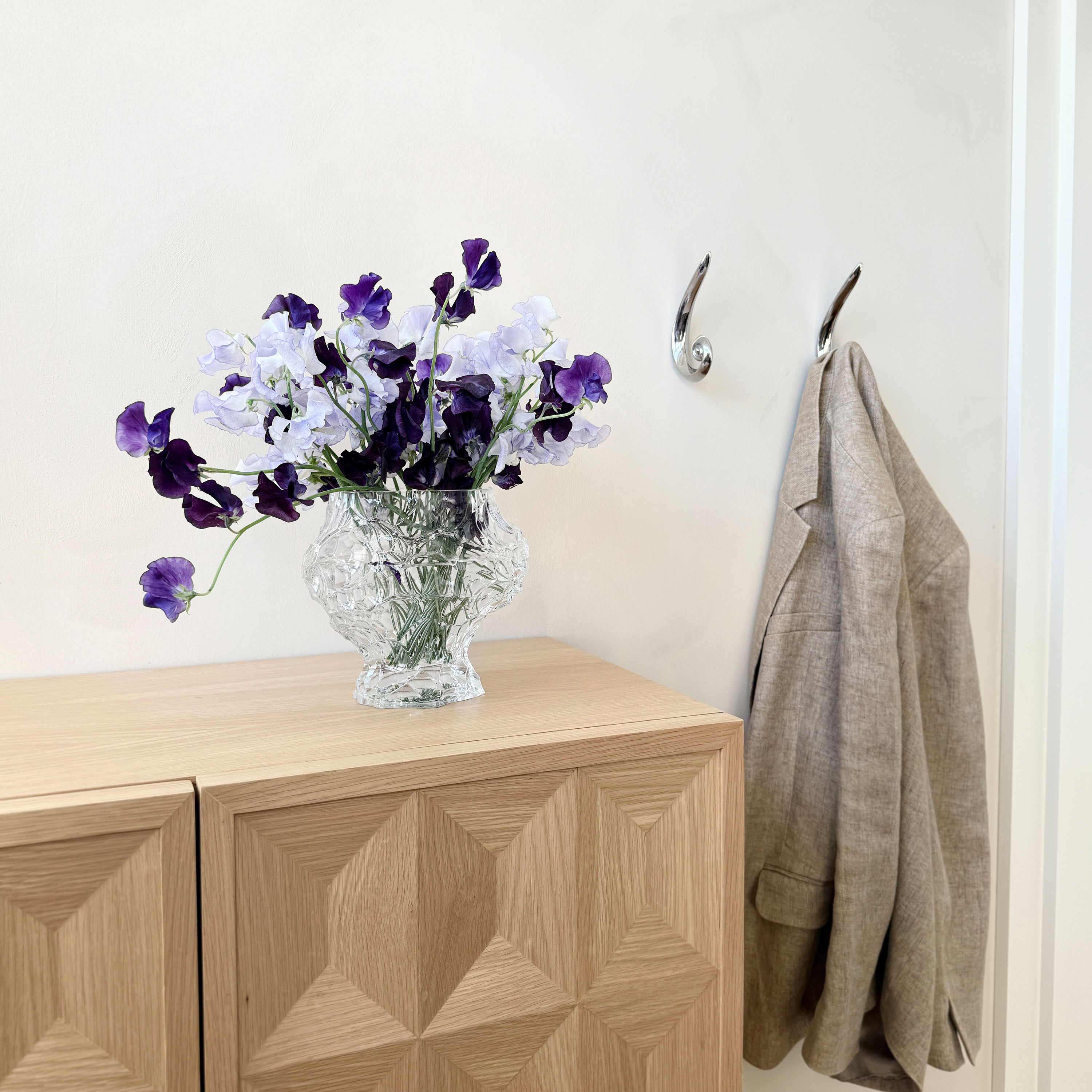 Hein Studio Noelle Väggkrok Titanium