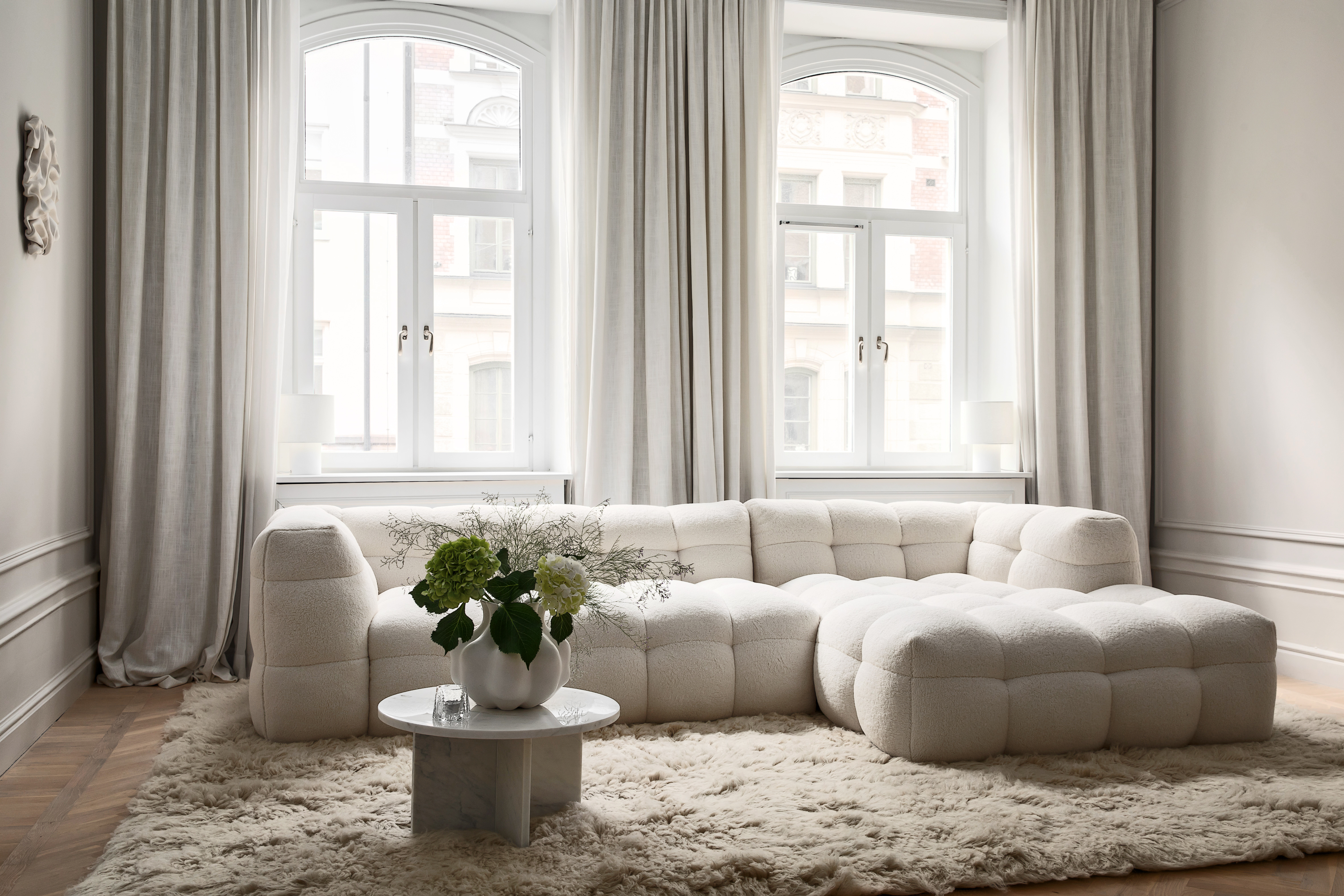 Sleepo Collection Billie Divansoffa Höger Creme Teddy