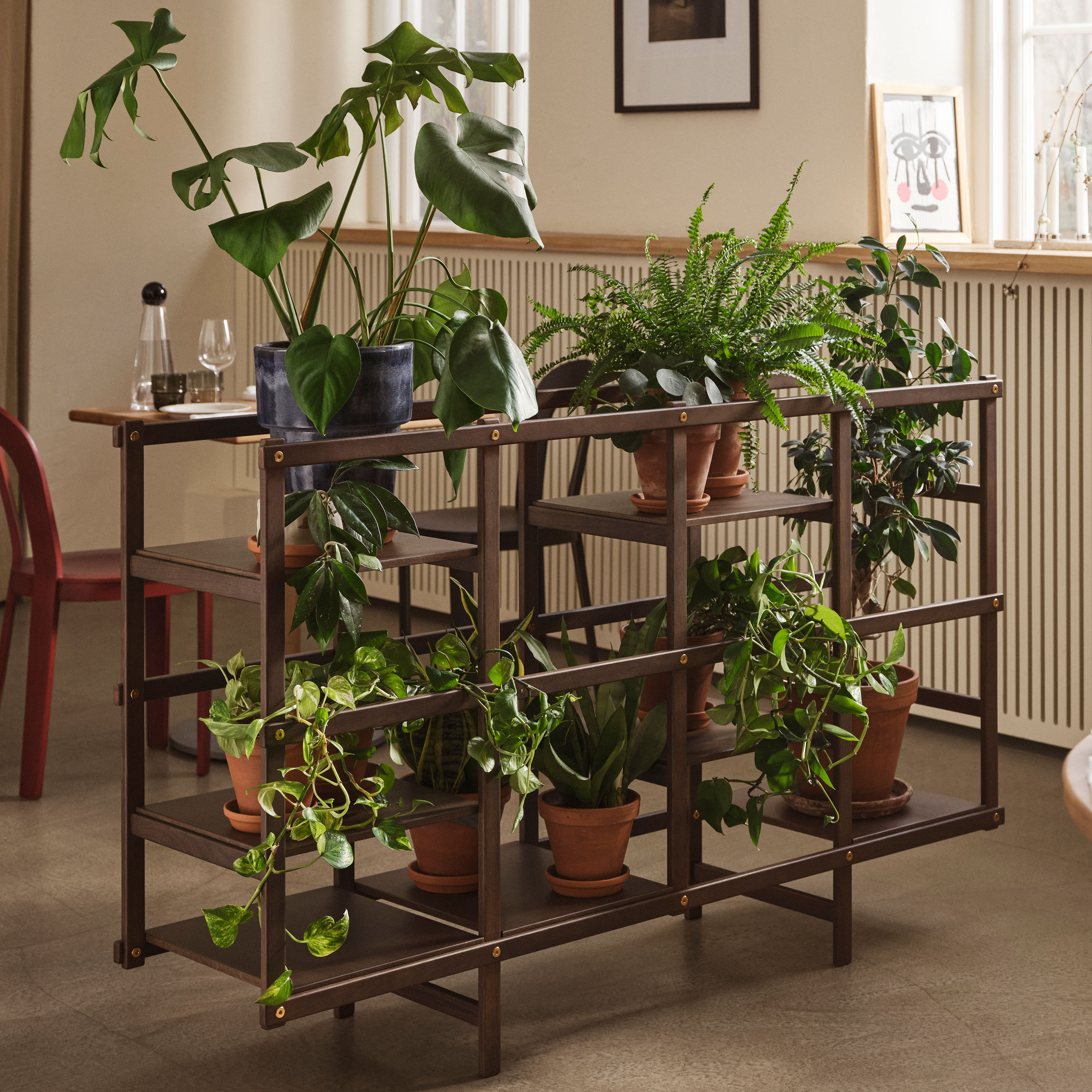 Design House Stockholm Frame Hylla Dark Oak 95x154