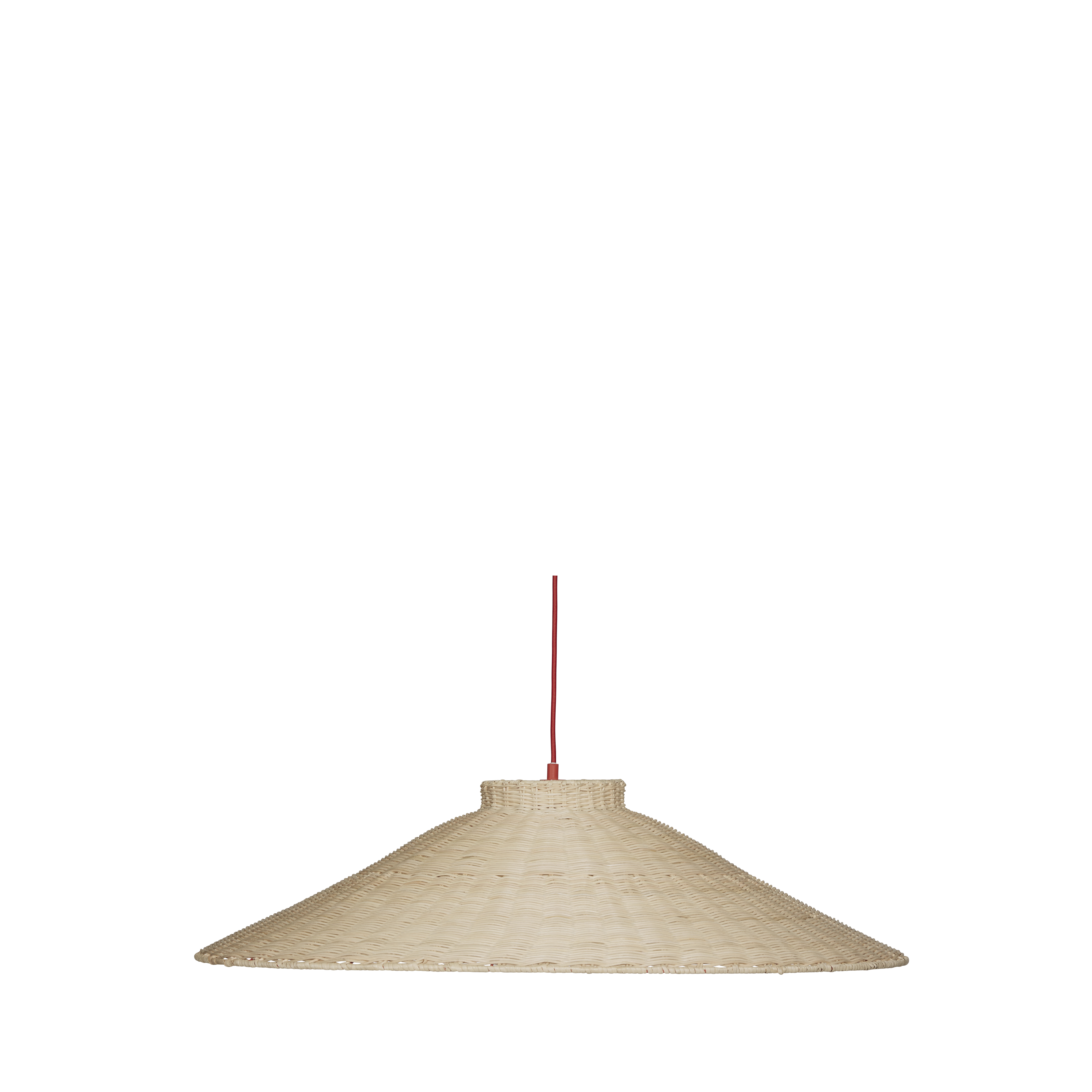 Hübsch - Chand Deckenlampe Natur/Rot - Beige - Deckenleuchten
