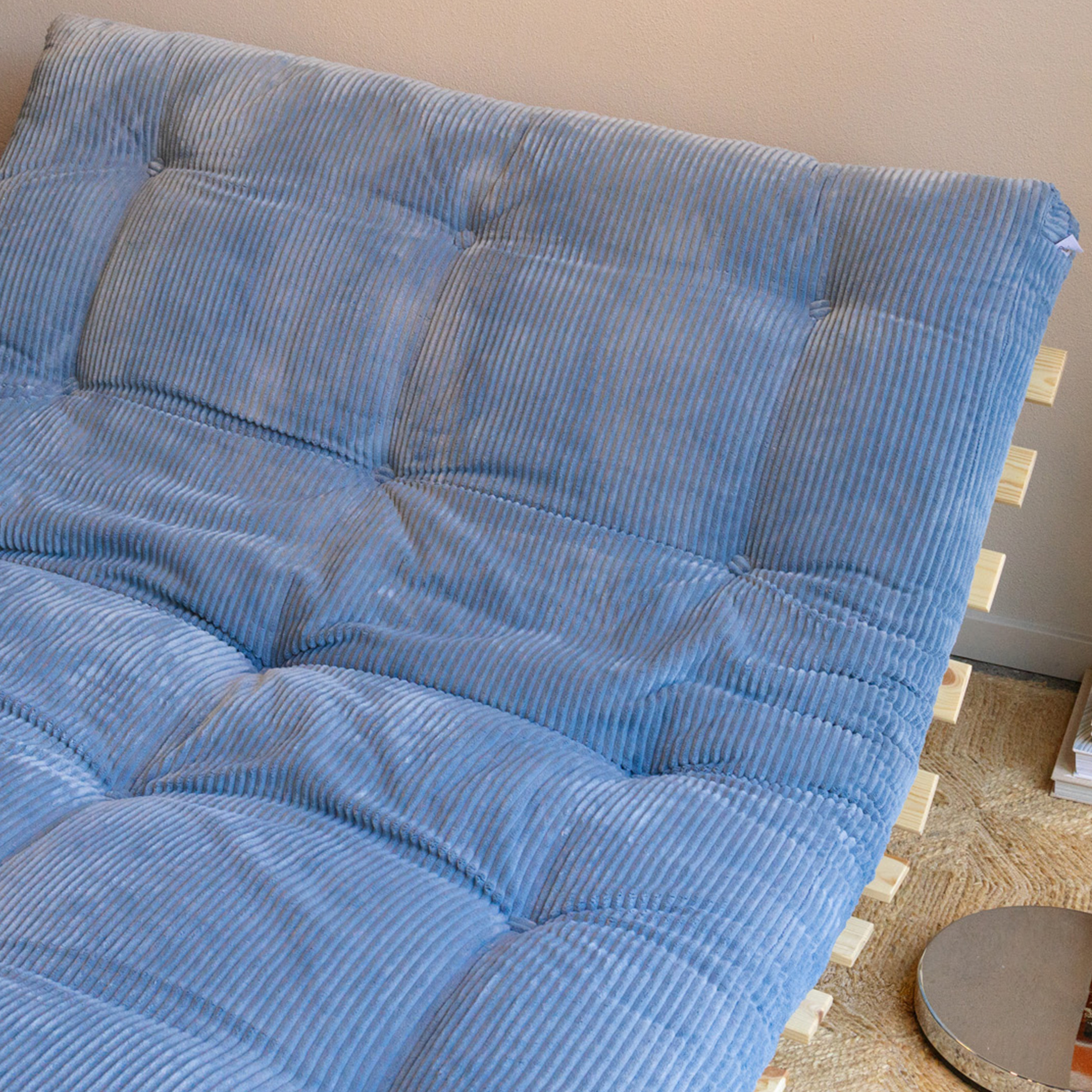 Karup Design Roots Sovesofa Raw/Hazy Blue 140cm
