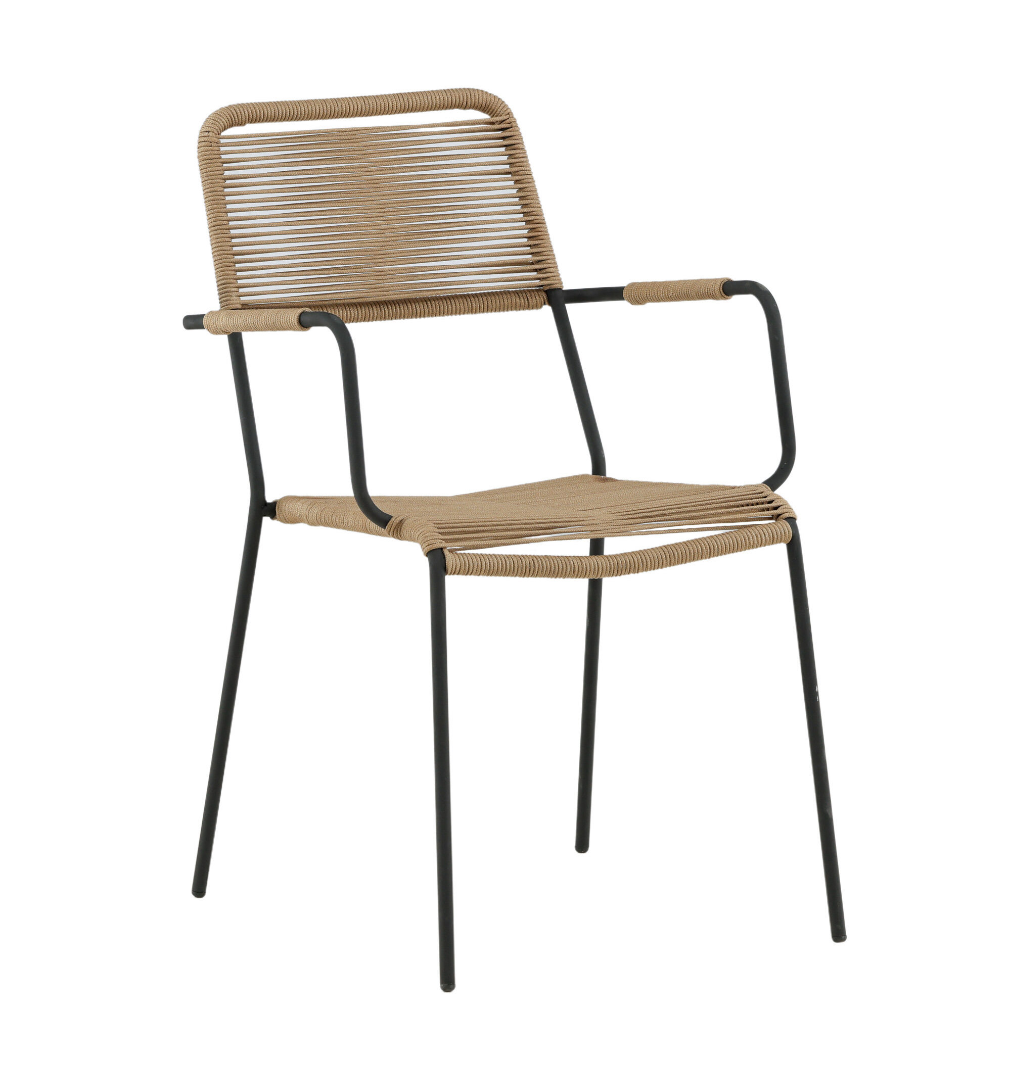 2-pack Venture Home - Luis Karmstol Latte/Black - Beige