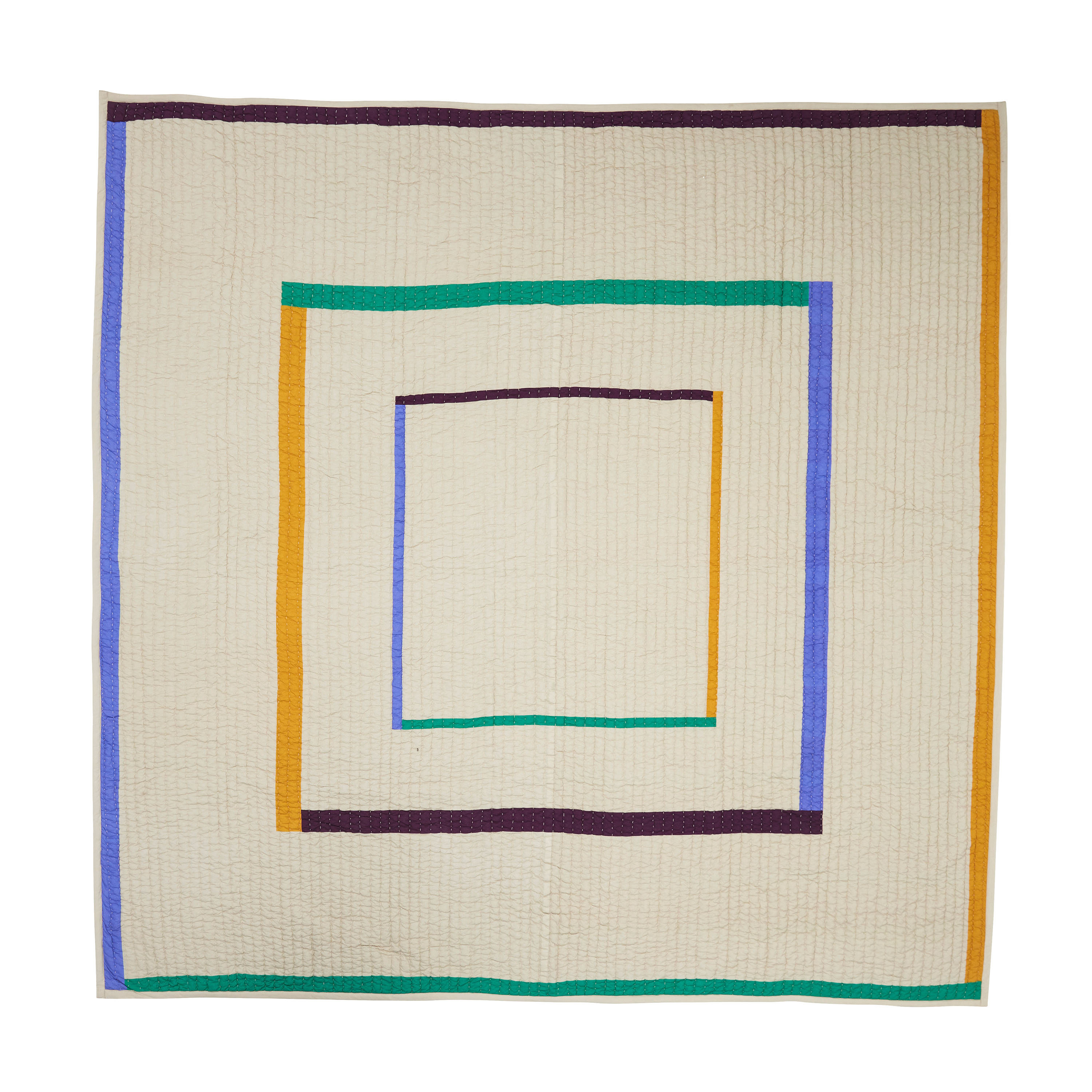 Twist Bedspread Square Sand Multicolour 260x260