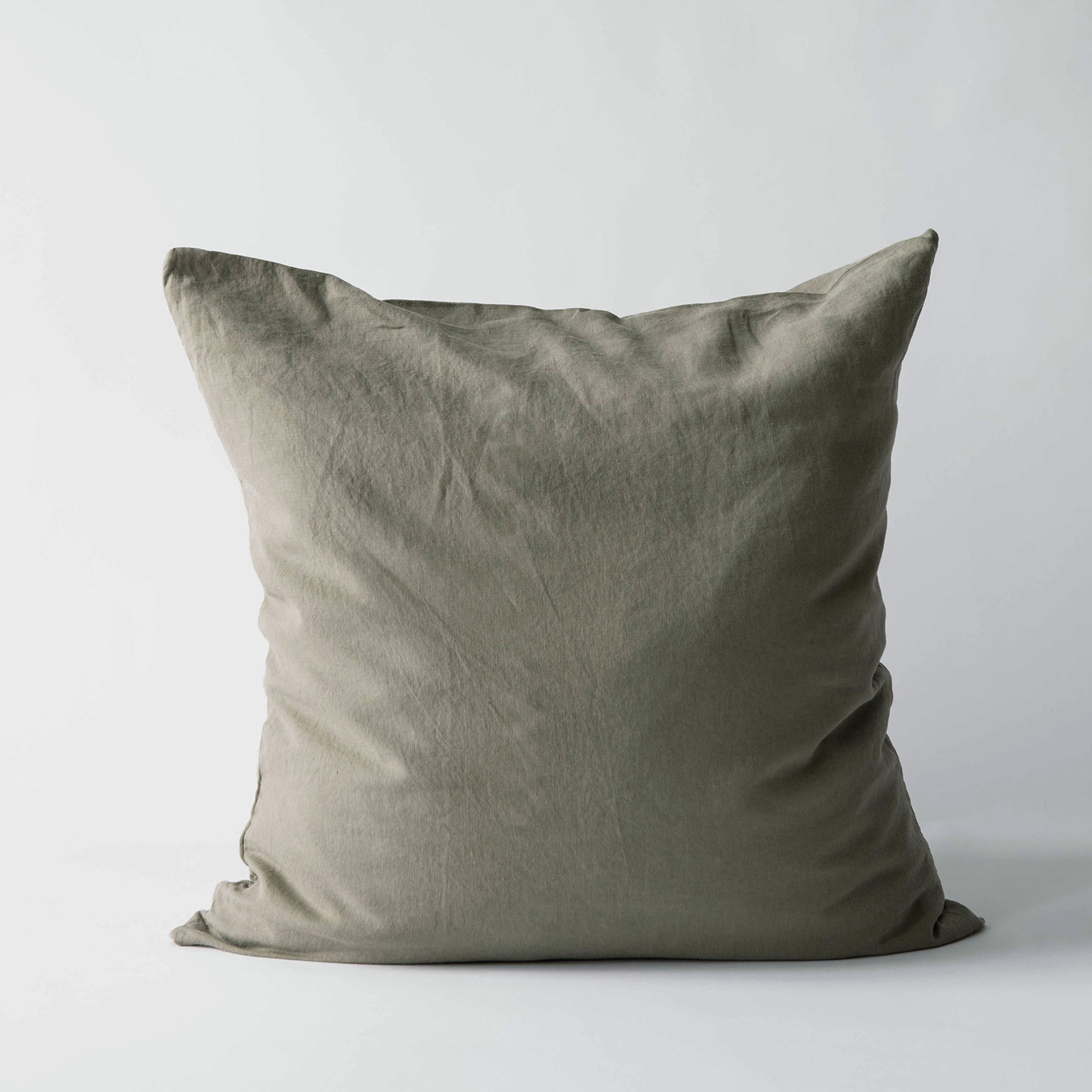 Tell me more Tyynynpäällinen/Tyynyliina Pellava Olive 65x65