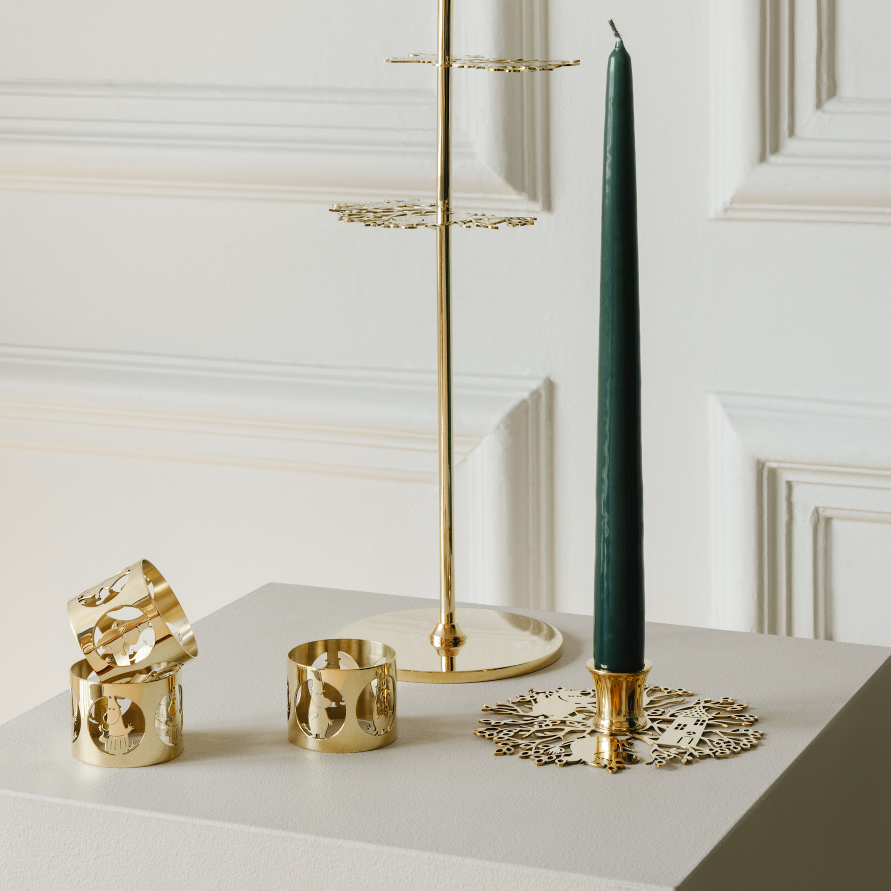 Hilke Collection Hilke X Moomin No.1 Kerzenständer Messing 13cm