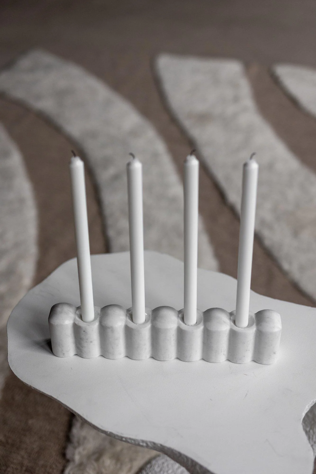 Jakobsdals Theia Ljusstake Vit 35cm