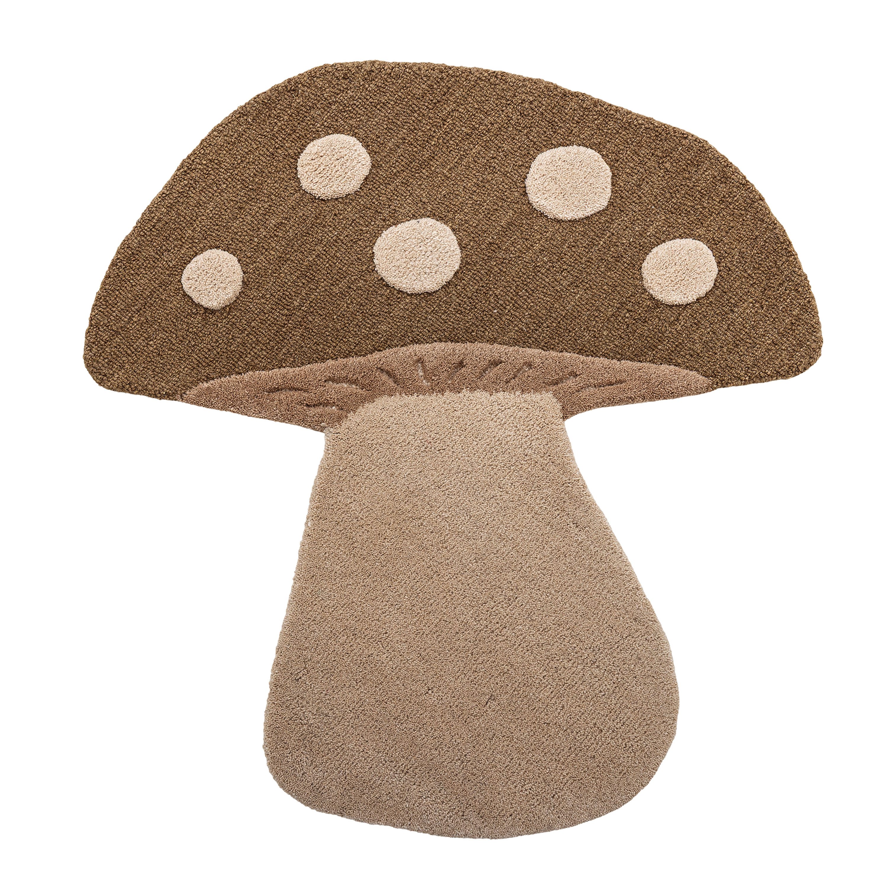 Mushroom Ullmatta Brown 85x90